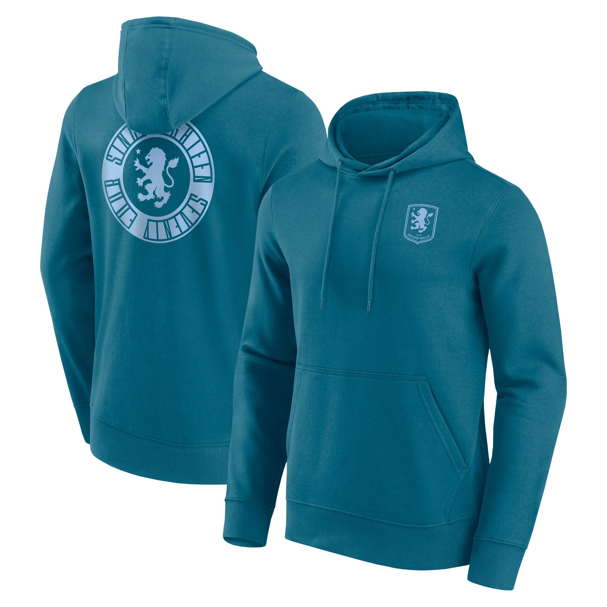 Aston Villa Revolve Graphic Hoodie - Active Blue - Mens