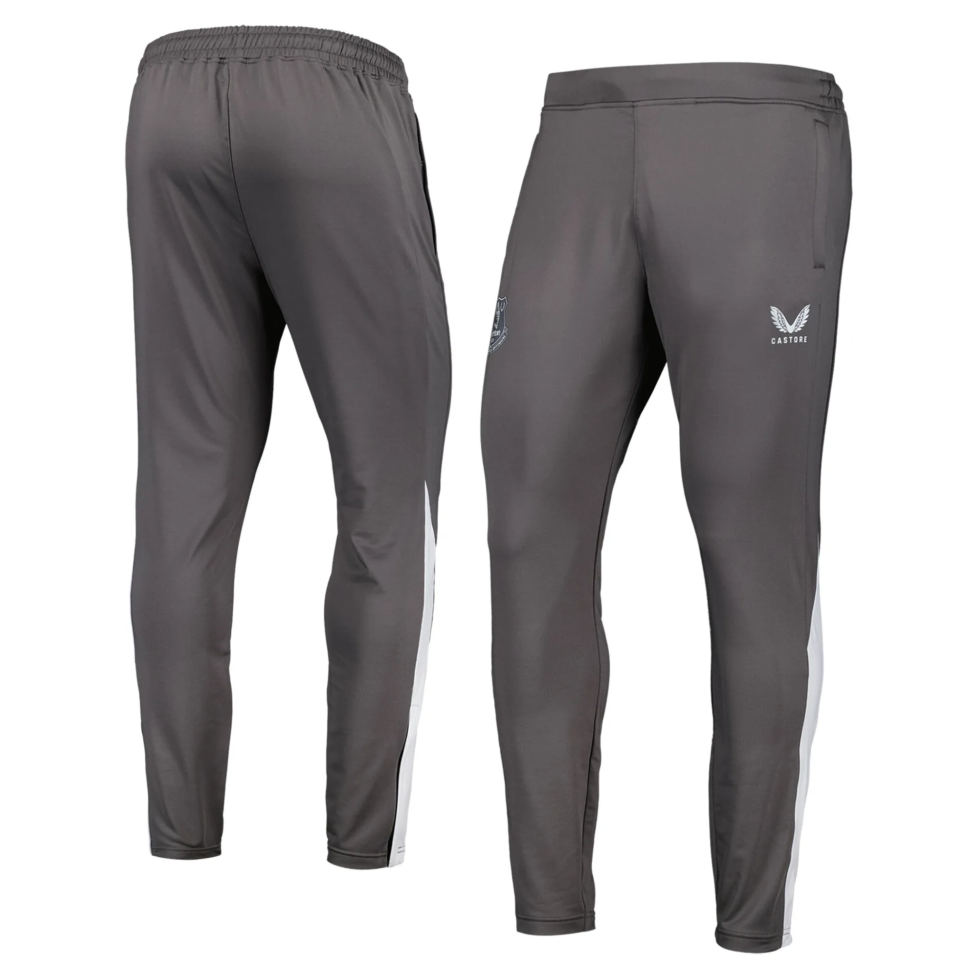 Everton Castore Players Training Zipped Pants - Grey - Kids