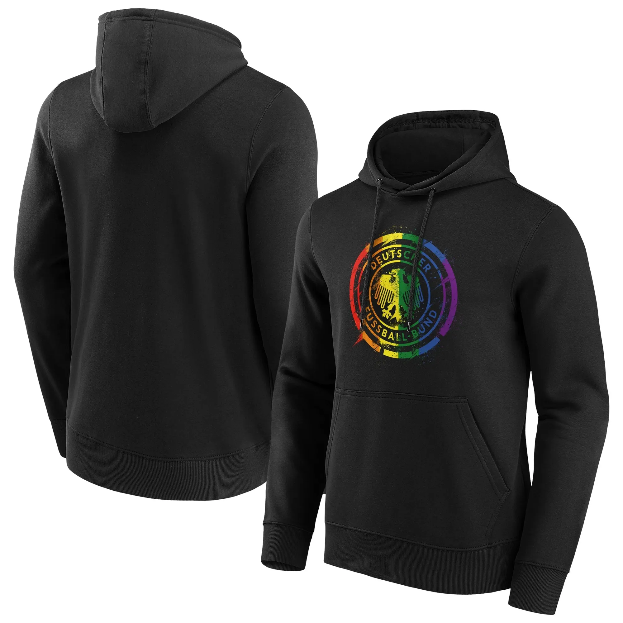 DFB Pride Splatter Graphic Hoodie - Black - Mens
