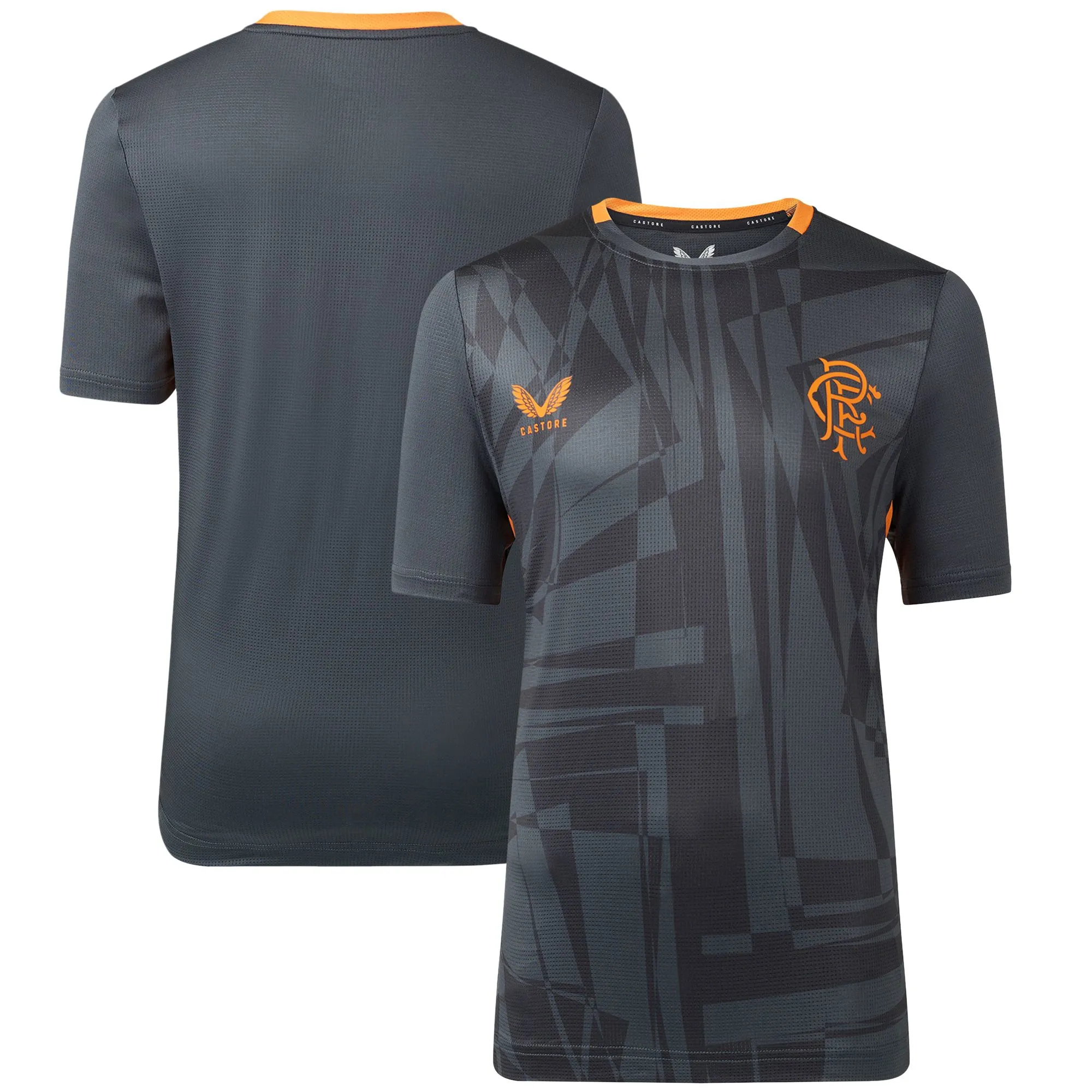 Glasgow Rangers Coaches Training T-Shirt - Dark Grey - Kids