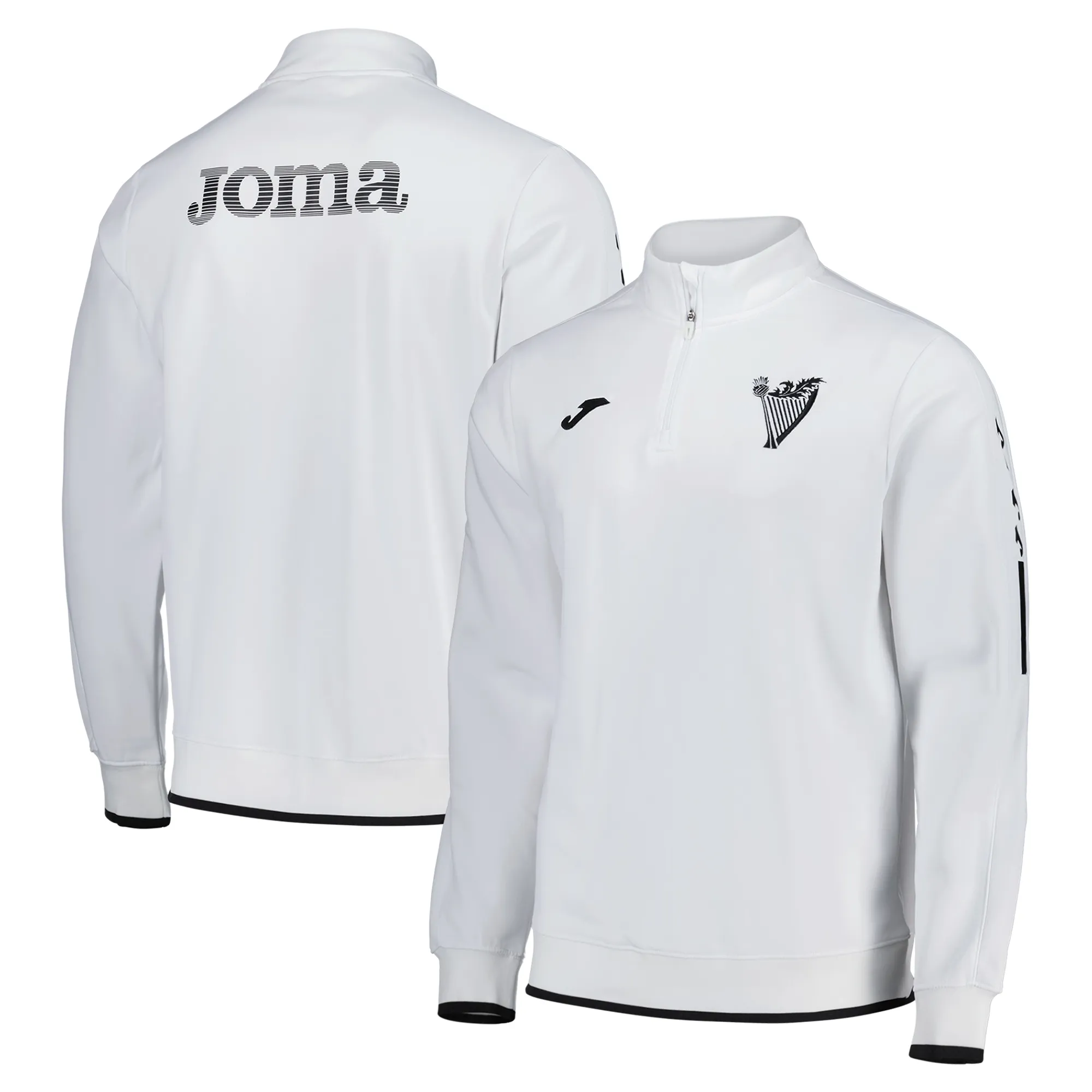 Hibernian Joma Home Pre Match Midlayer Top - White