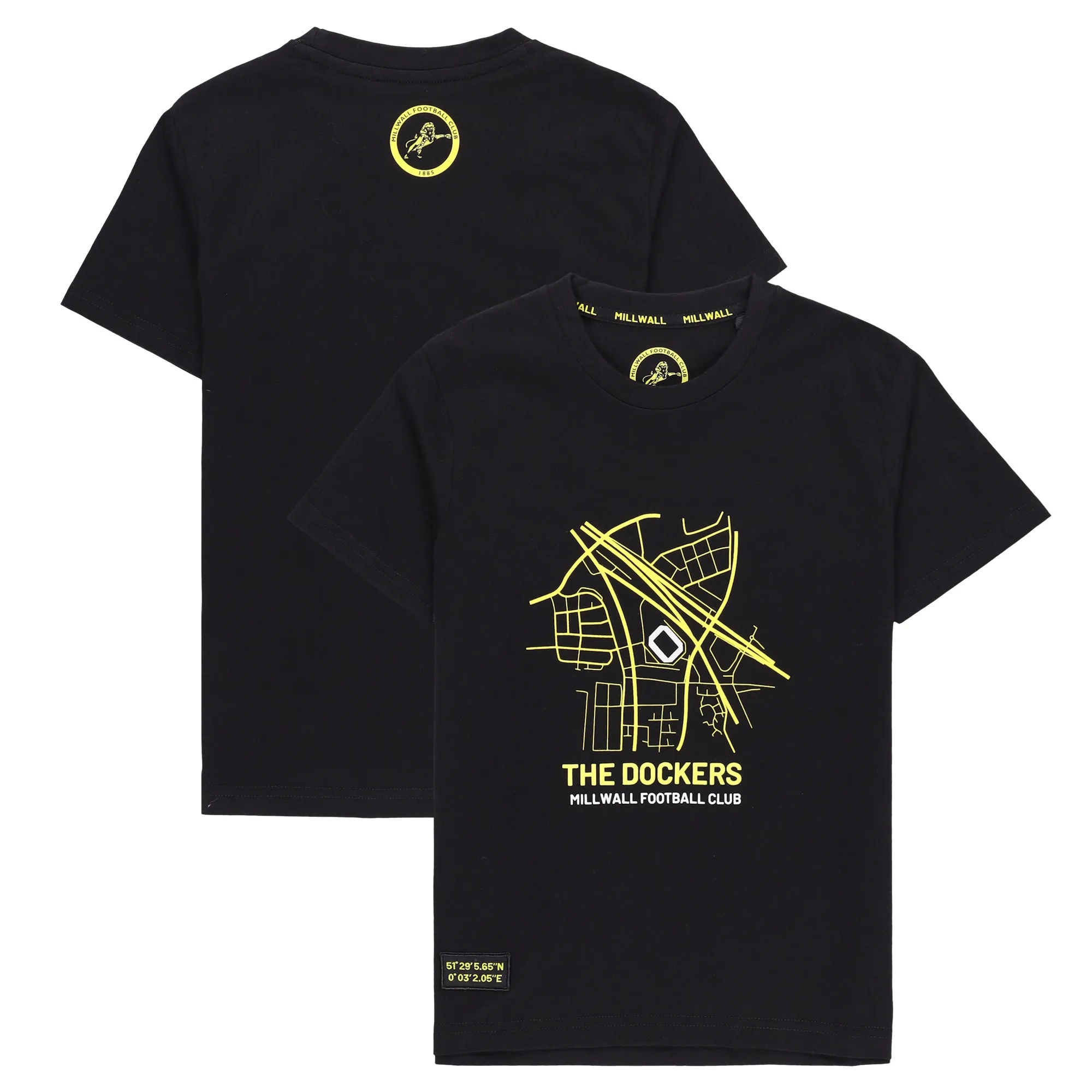 Millwall Dockers Co-ordinates T-Shirt - Black - Kids