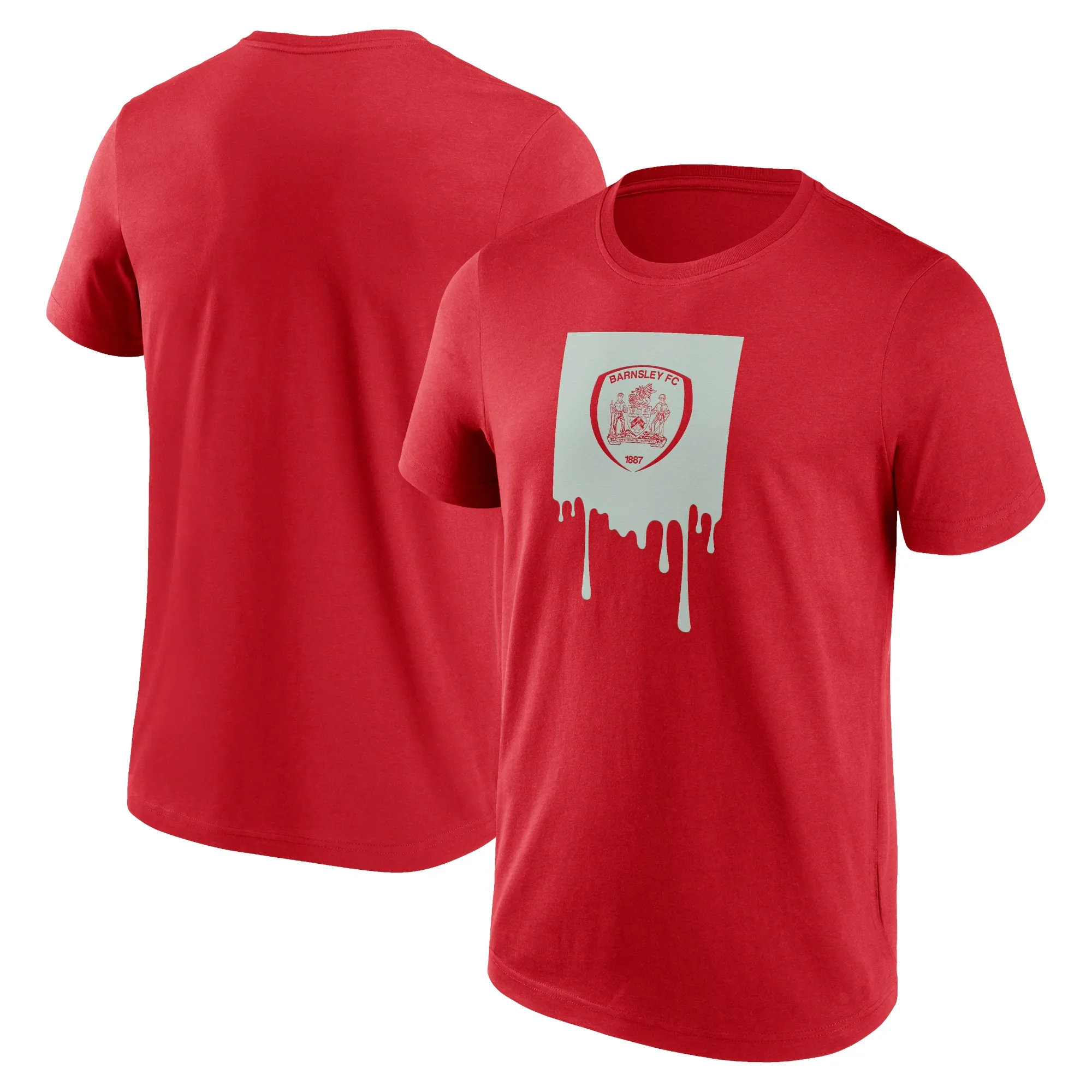 Barnsley Liquify Graphic T-Shirt - Samba Red - Mens