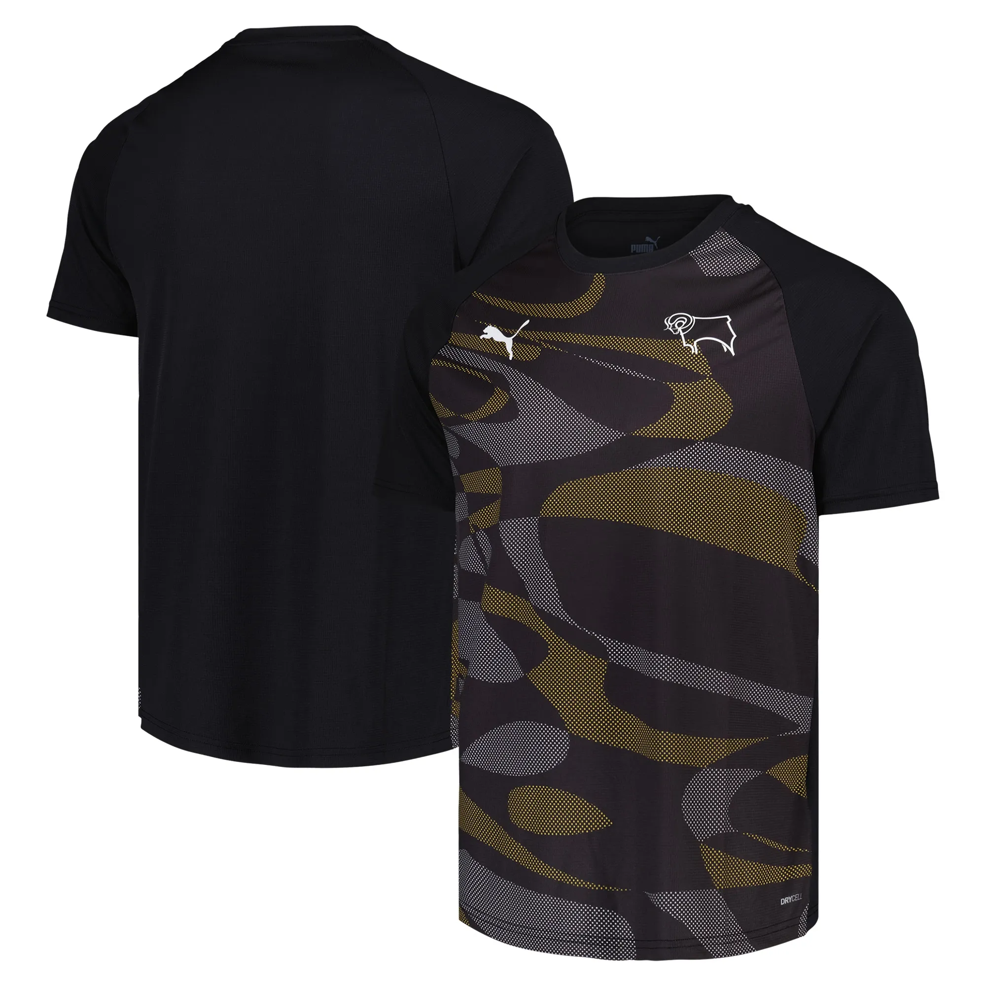 Derby County PUMA Home Pre Match Top - Black