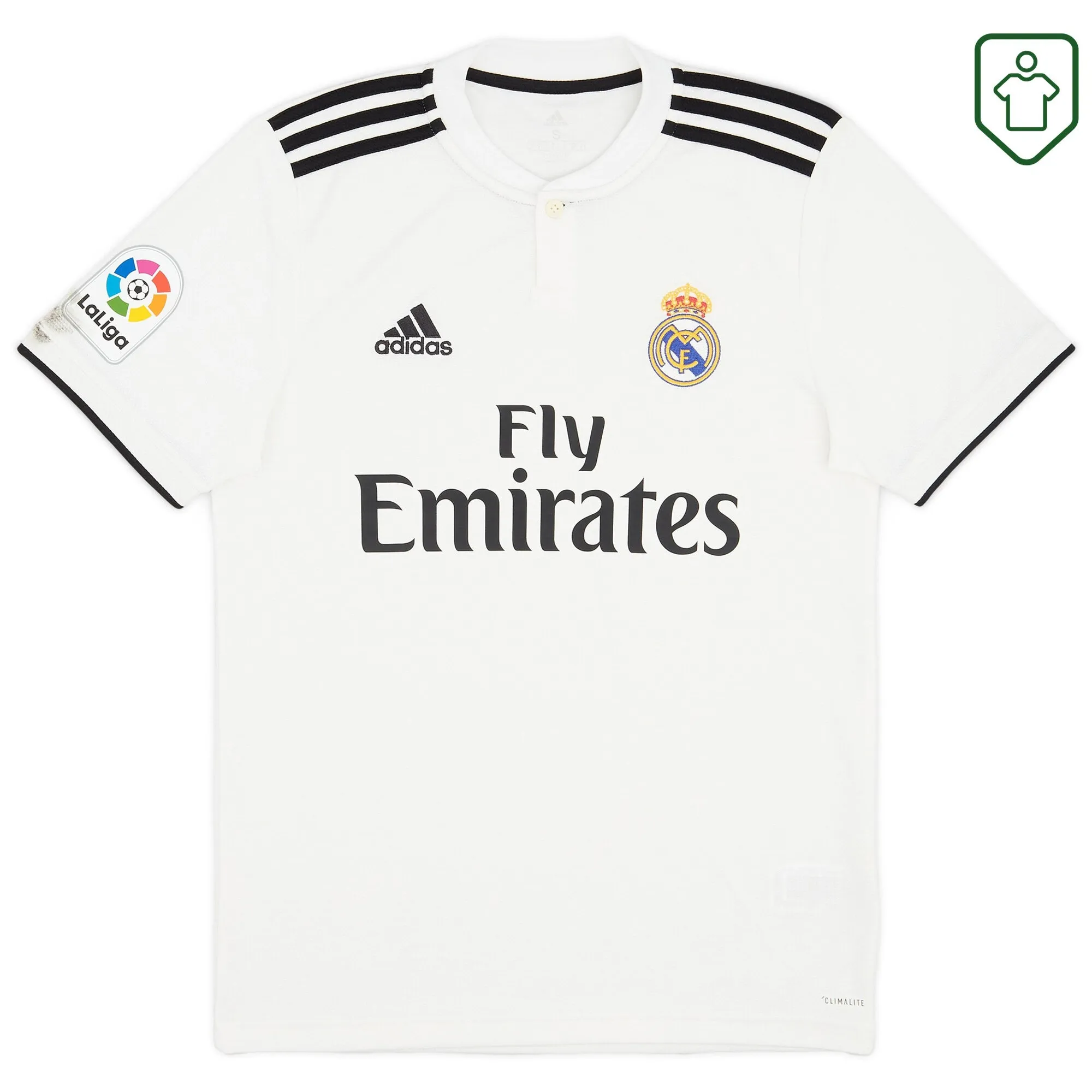 Real Madrid adidas Home Shirt 2018-19 - Excellent - 8/10