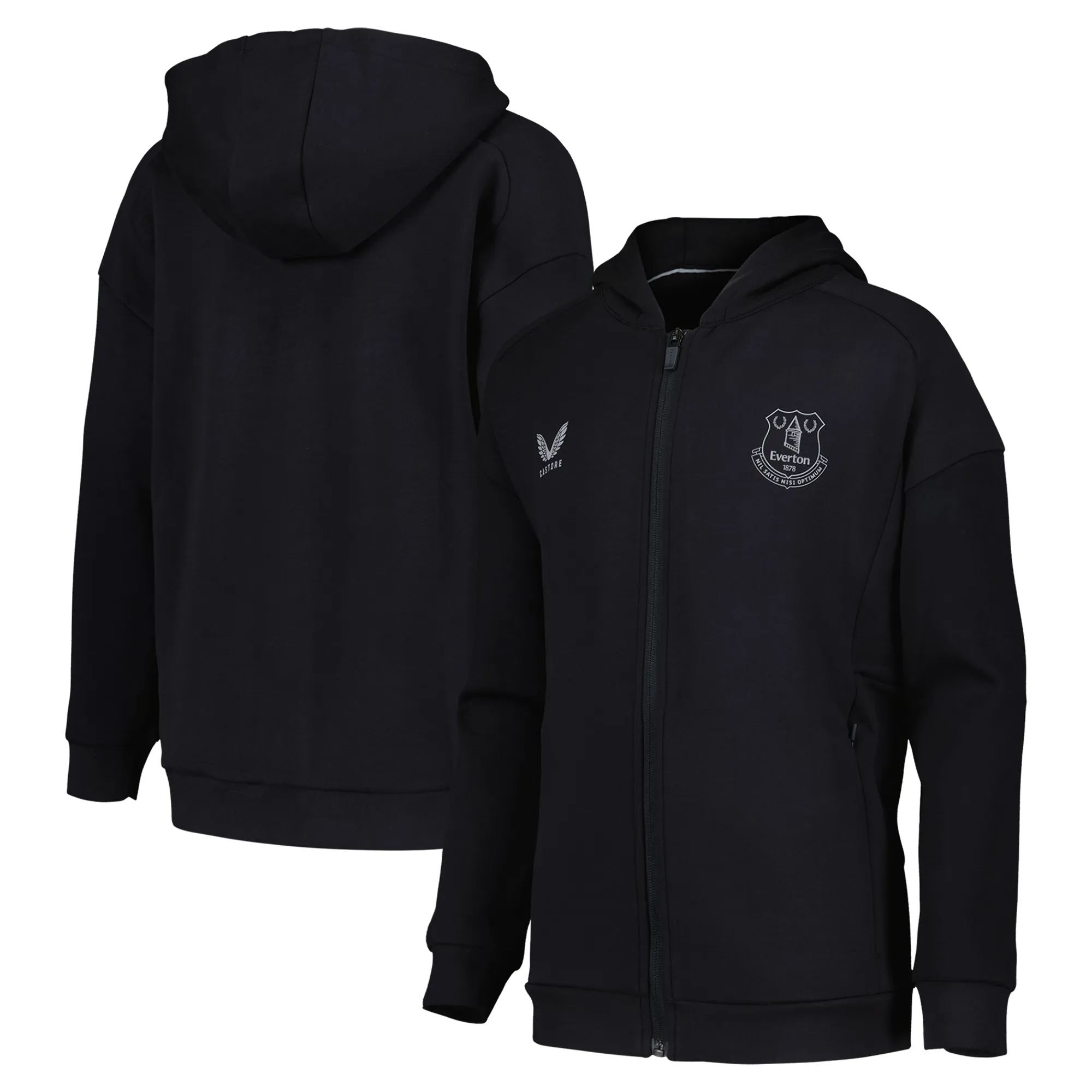 Everton Castore Travel Full Zip Hoodie - Black - Kids