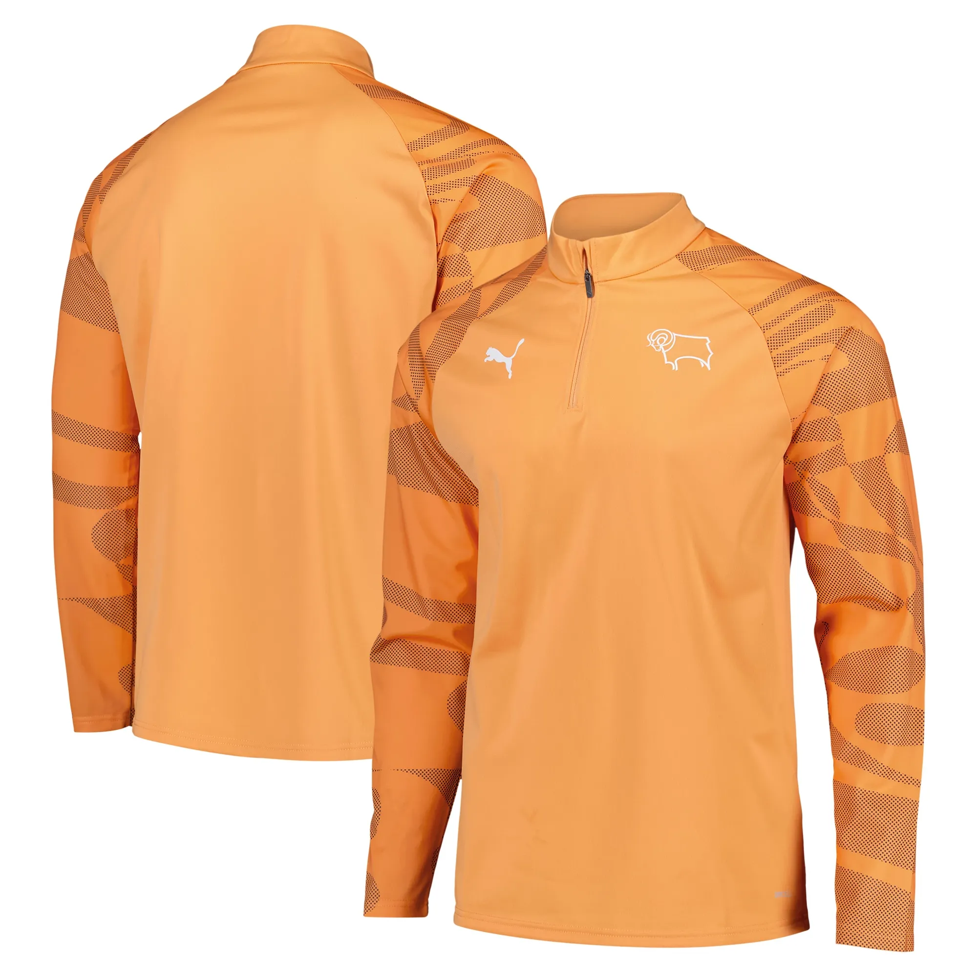 Derby County PUMA Away Pre Match Midlayer - Orange