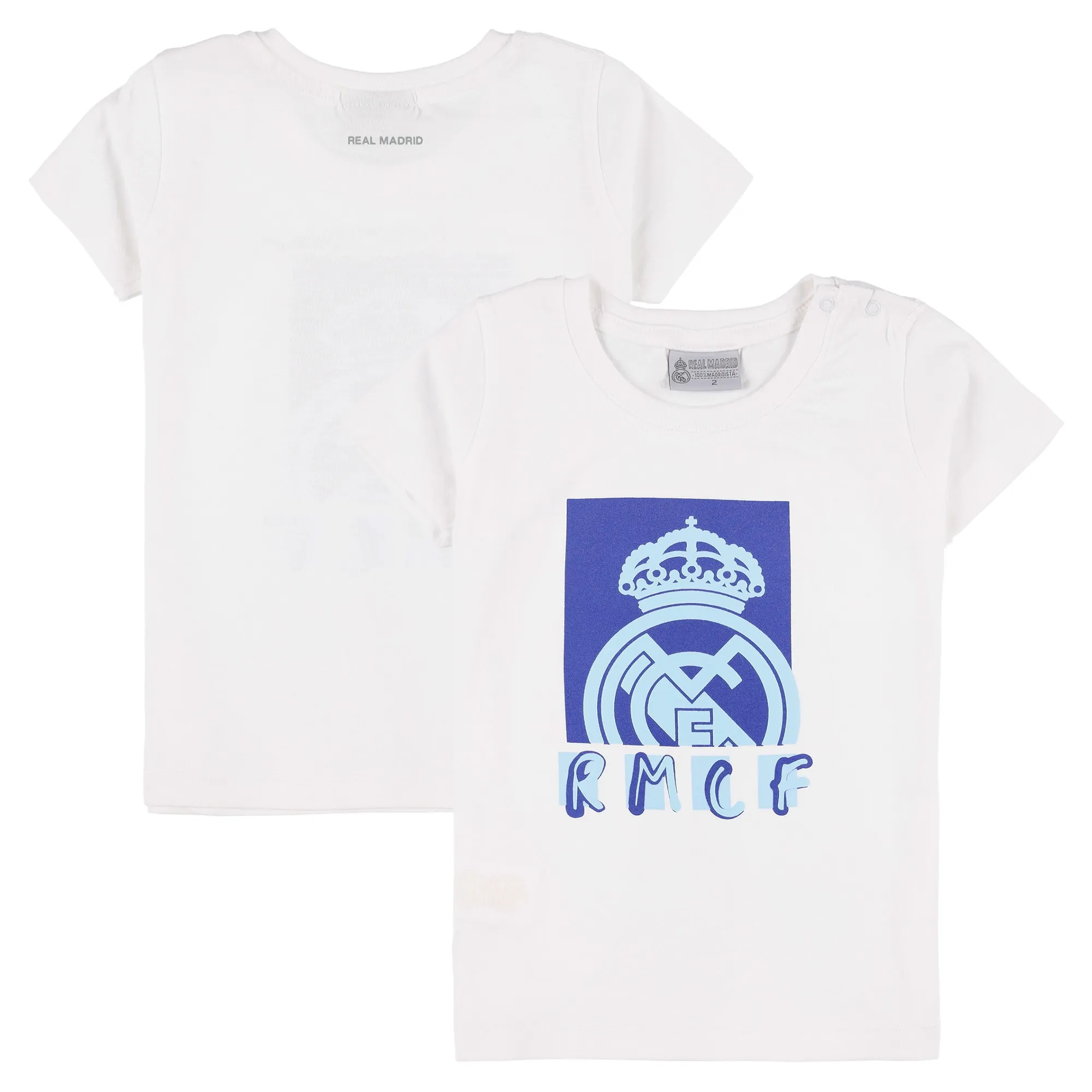Real Madrid Graphic T-Shirt - White - Baby