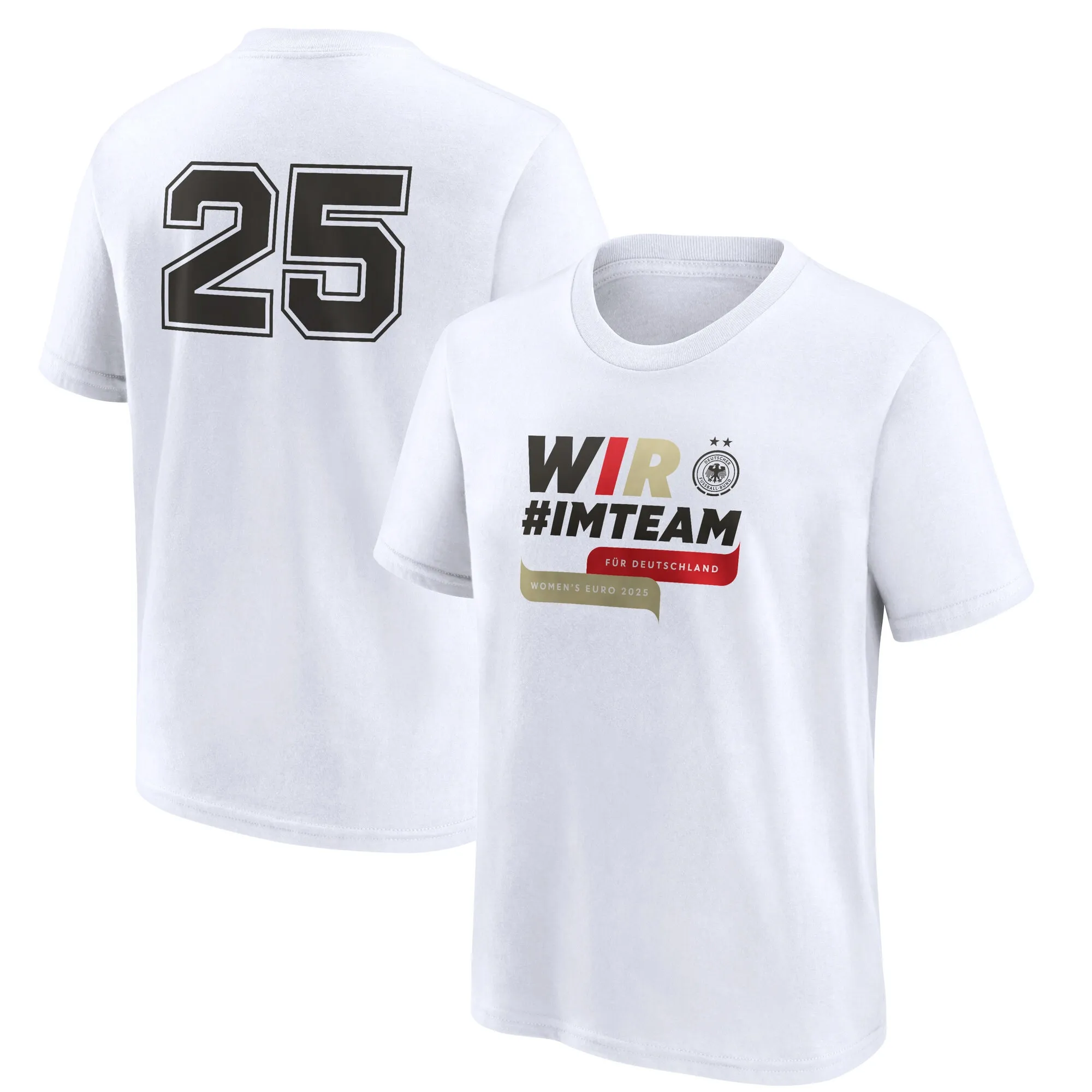 Germany x UEFA Women's Euros 2025 Graphic T-Shirt - White - Kids