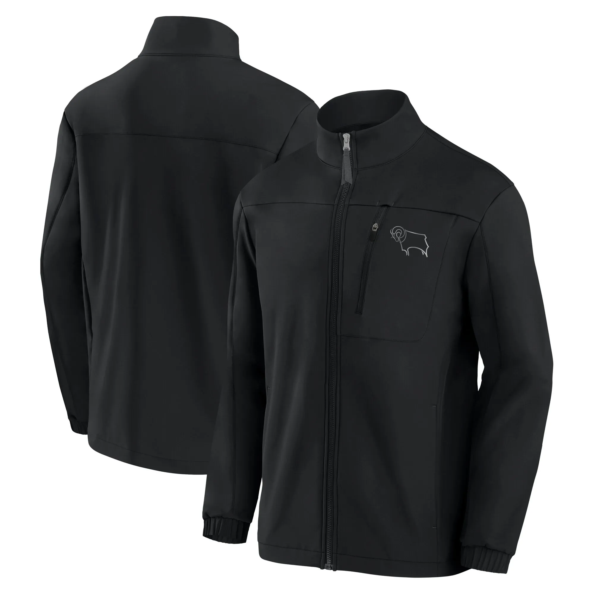 Derby County Tech Softshell Jacket - Black - Mens