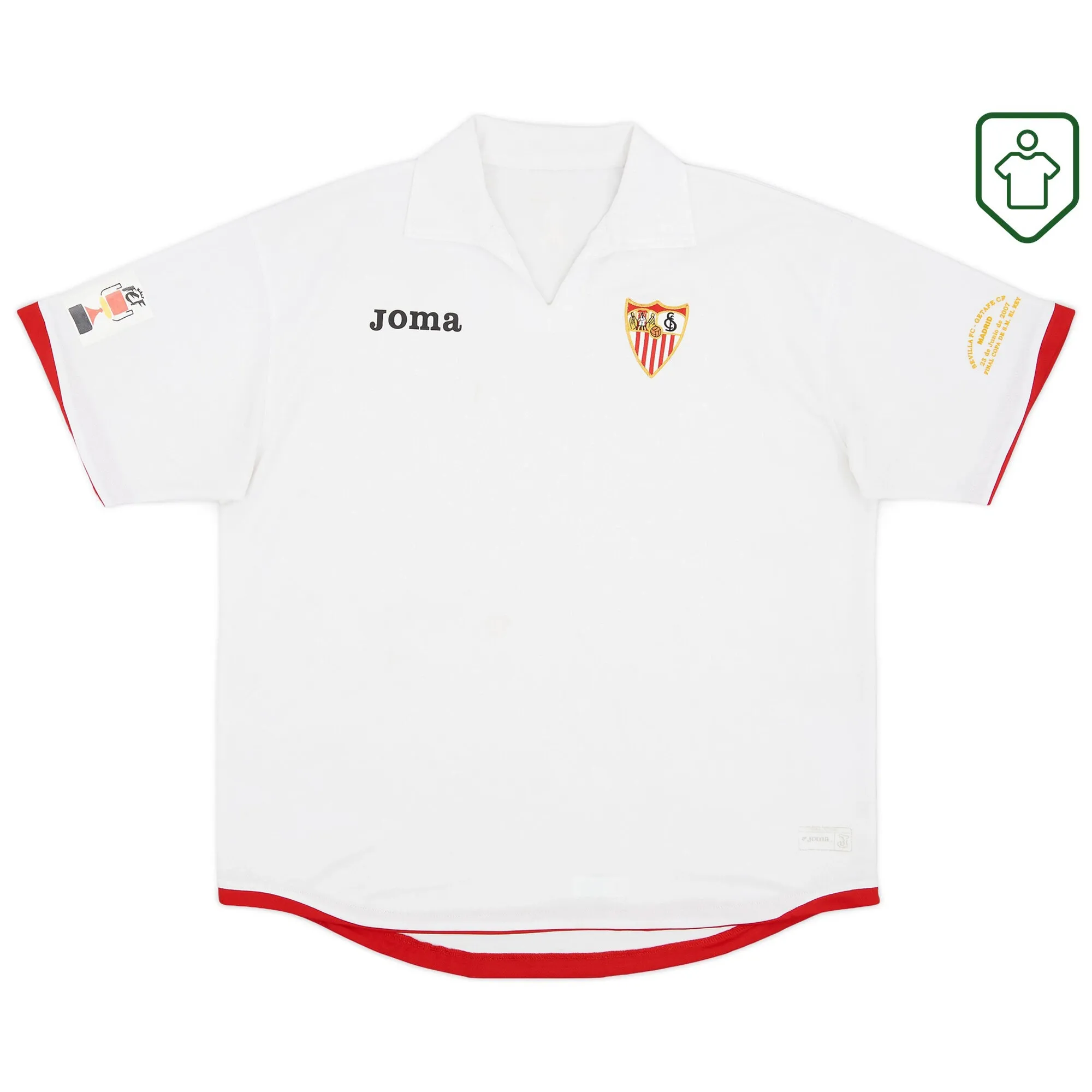 Sevilla Joma Cup Final Shirt 2007 - Very Good - 7/10