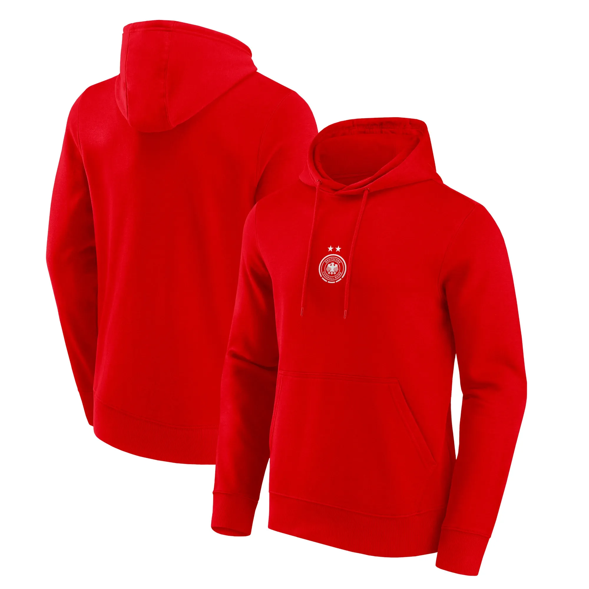 Germany Frauen Small Mono Logo Graphic Hoodie - Red - Mens