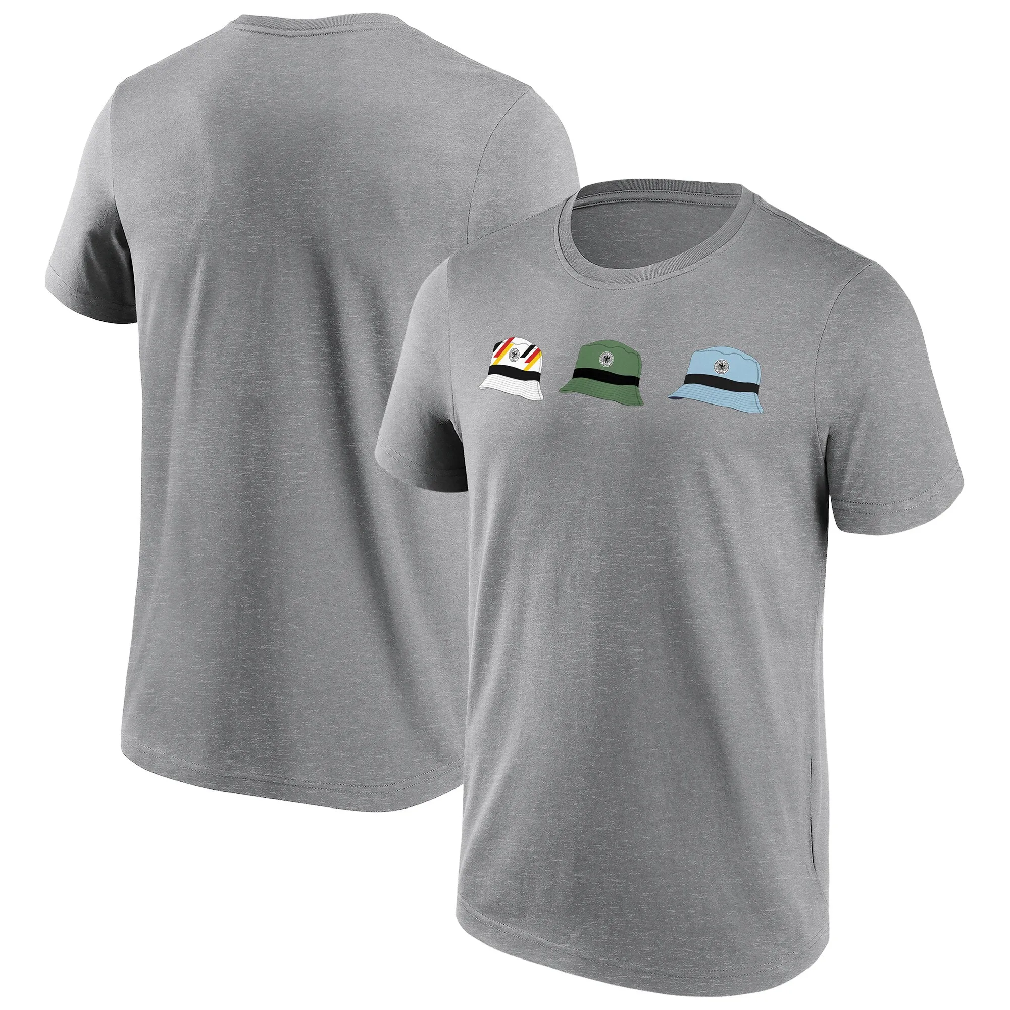 DFB Bucket on Tour Graphic T- Shirt - Sports Grey - Mens