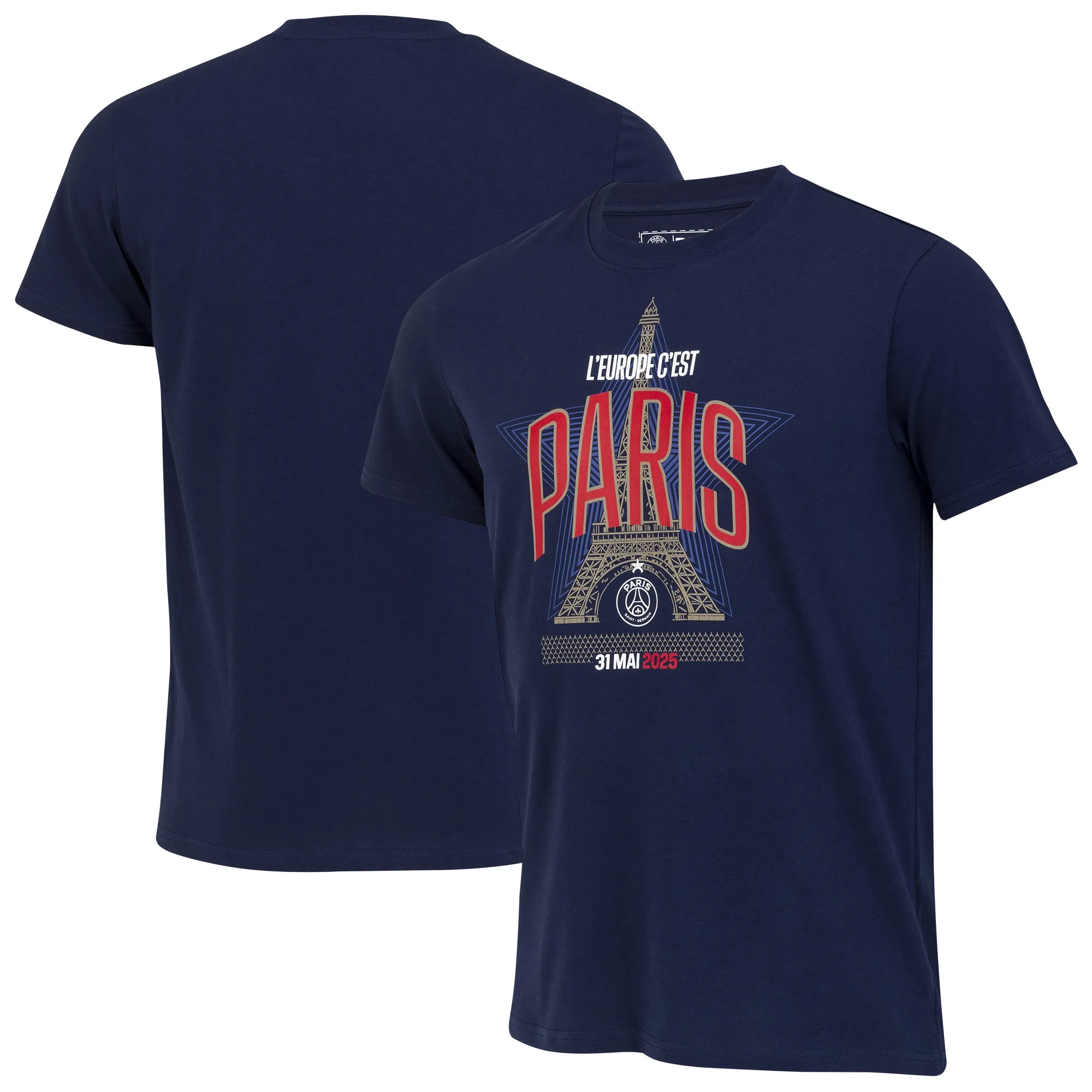 PSG L'Europe C'Est T-Shirt - Navy