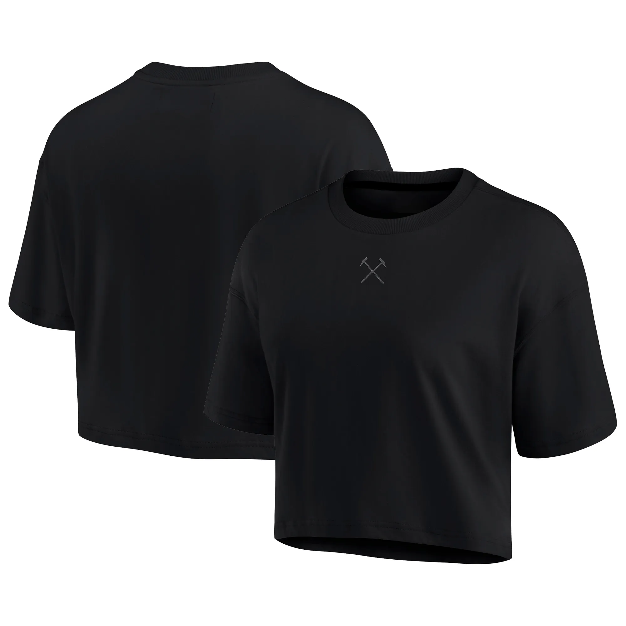 West Ham United Oversized Boyfriend T-Shirt - Black - Womens