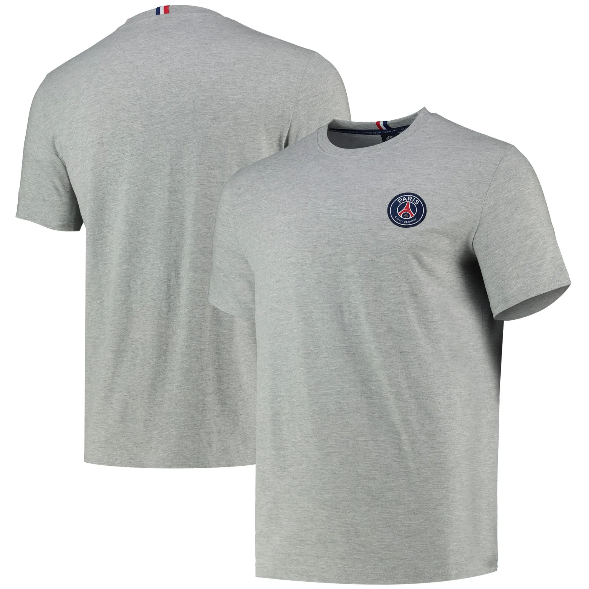 Paris Saint-Germain Essential Crest T-Shirt - Grey Marl - Men's