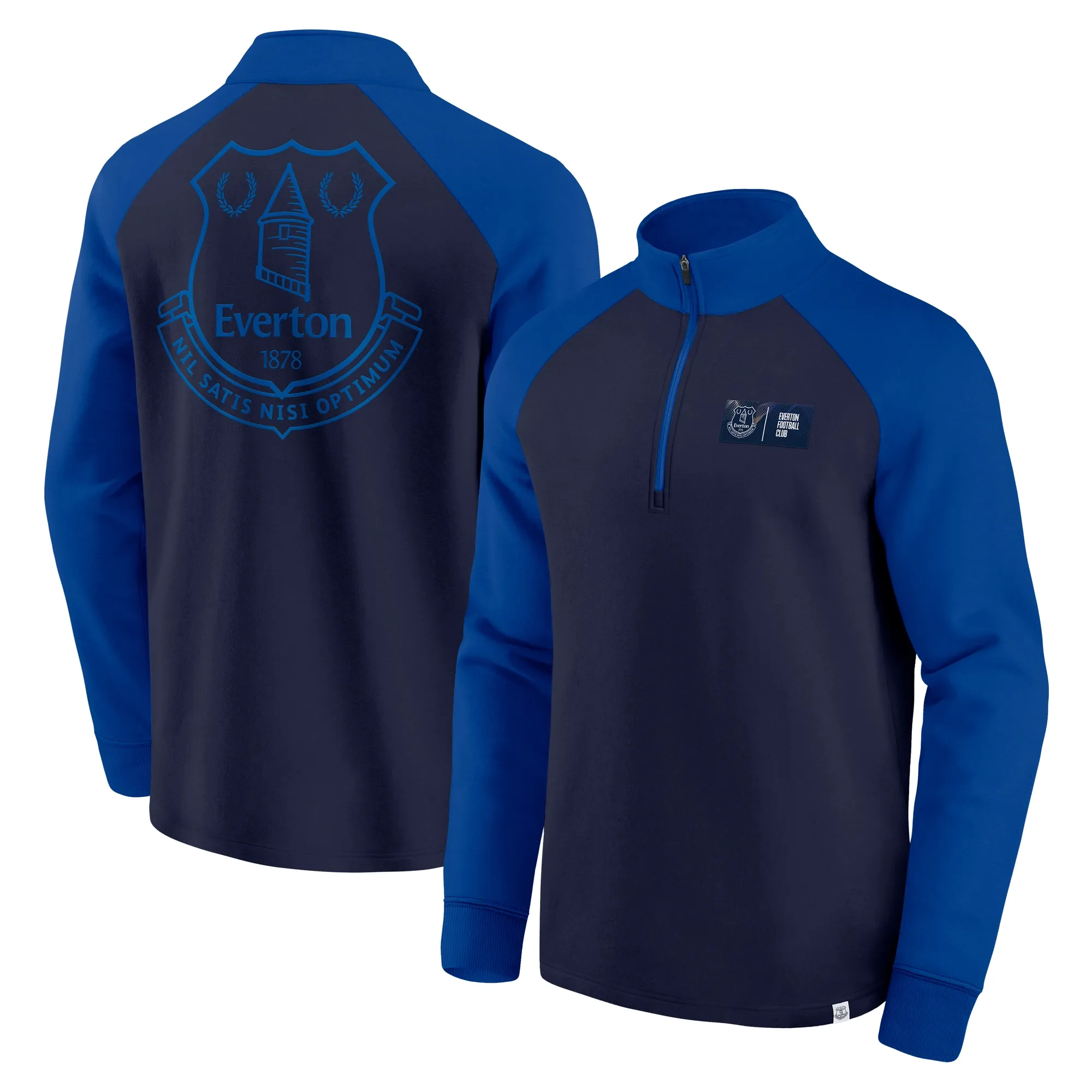 Everton Half Zip Top - Maritime Blue - Mens