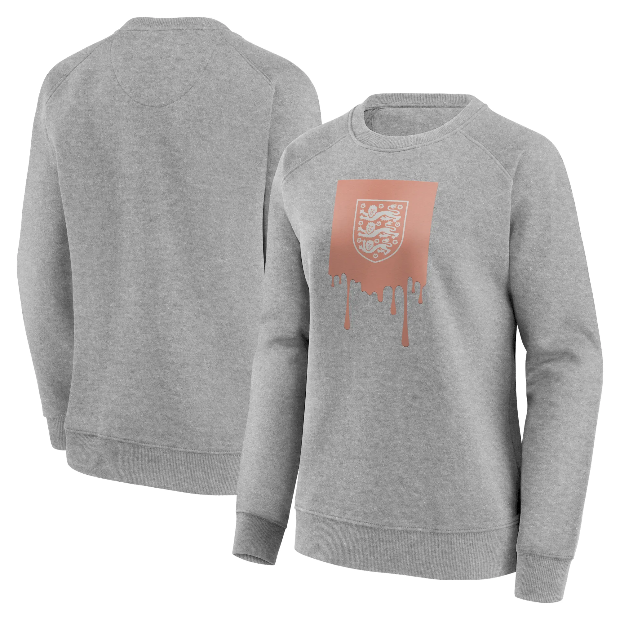 England Liquify Graphic Crew Sweatshirt - Grey - Womens