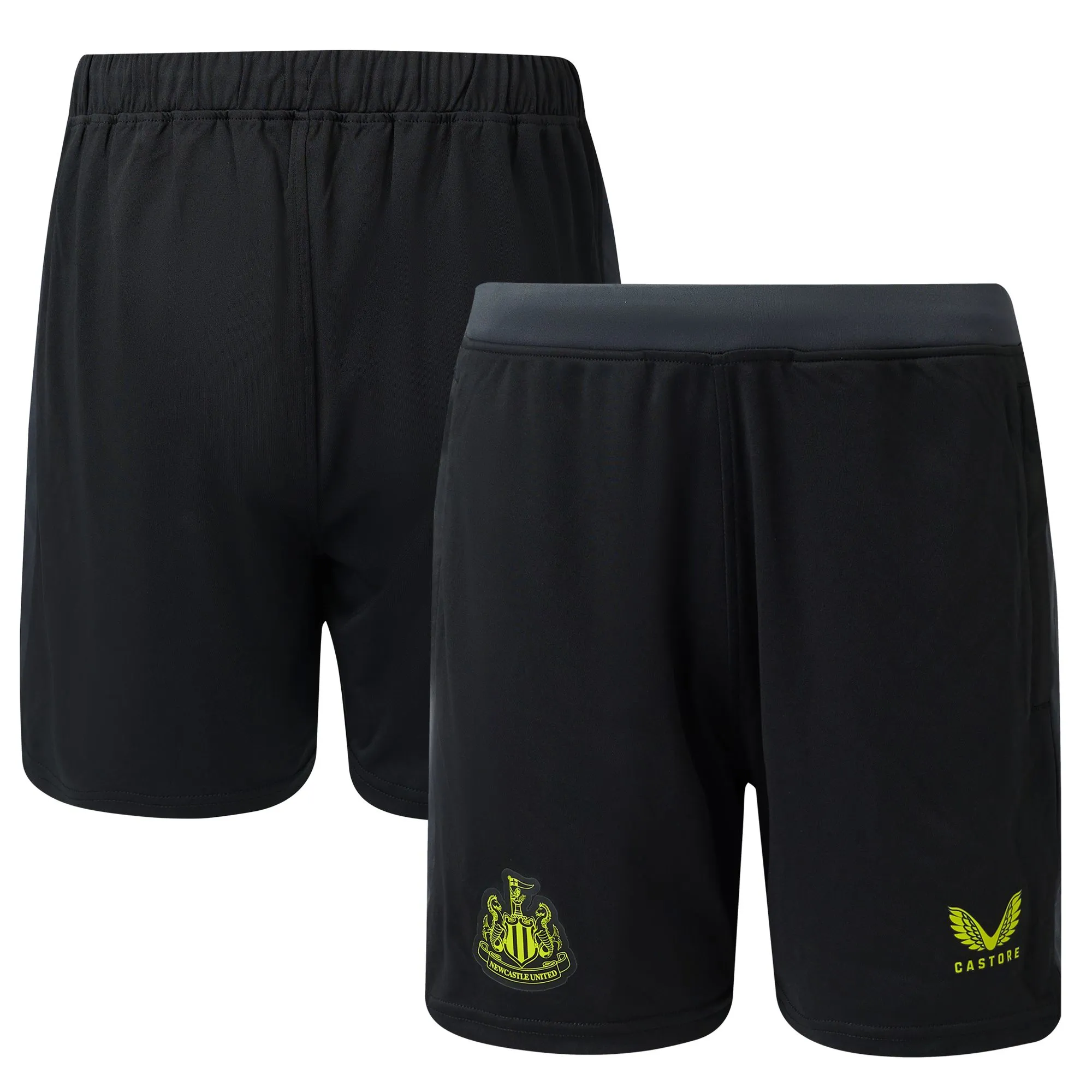 Newcastle United Castore Coaches Training Shorts - Black - Kids