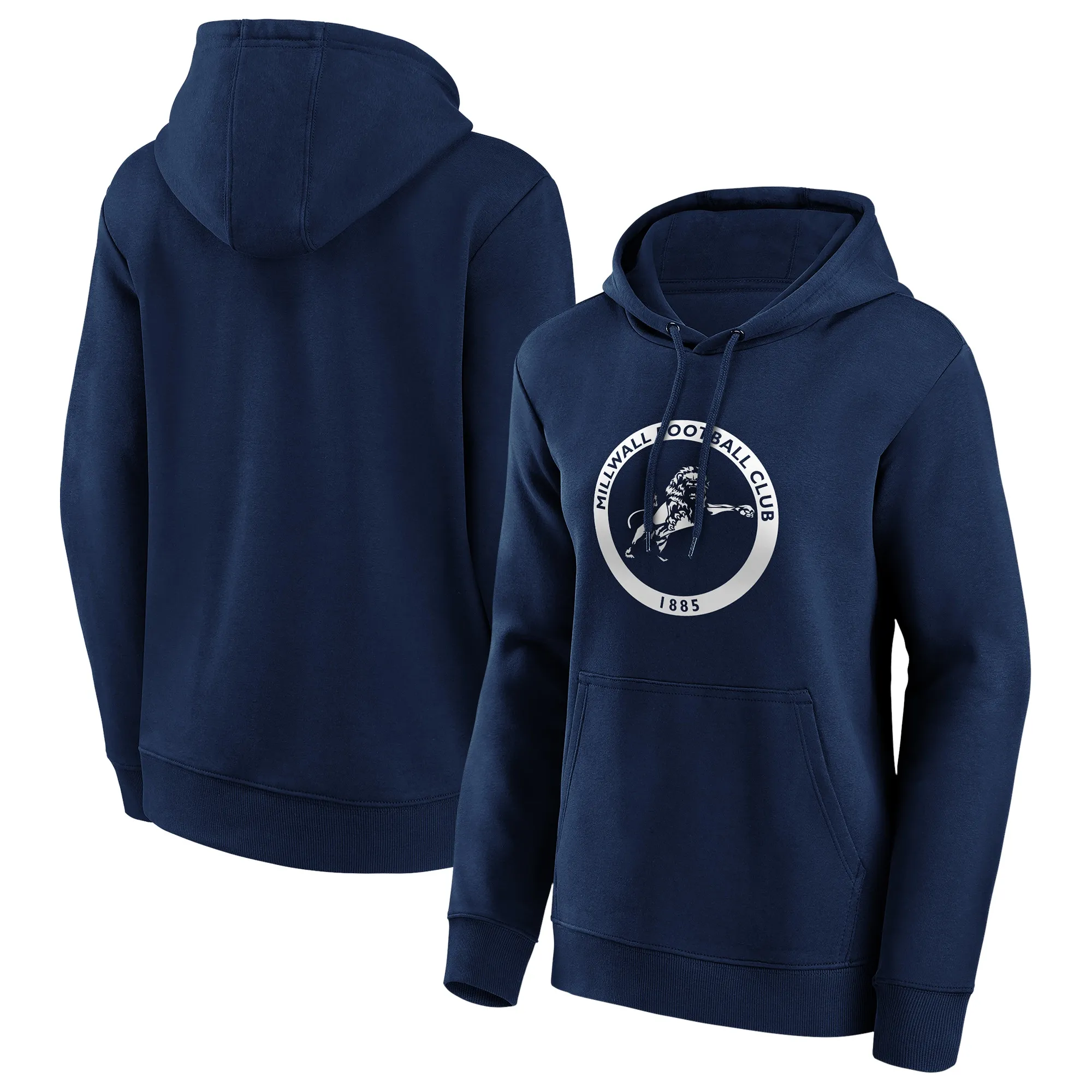 Millwall Mono Logo Graphic Hoodie - Navy - Womens