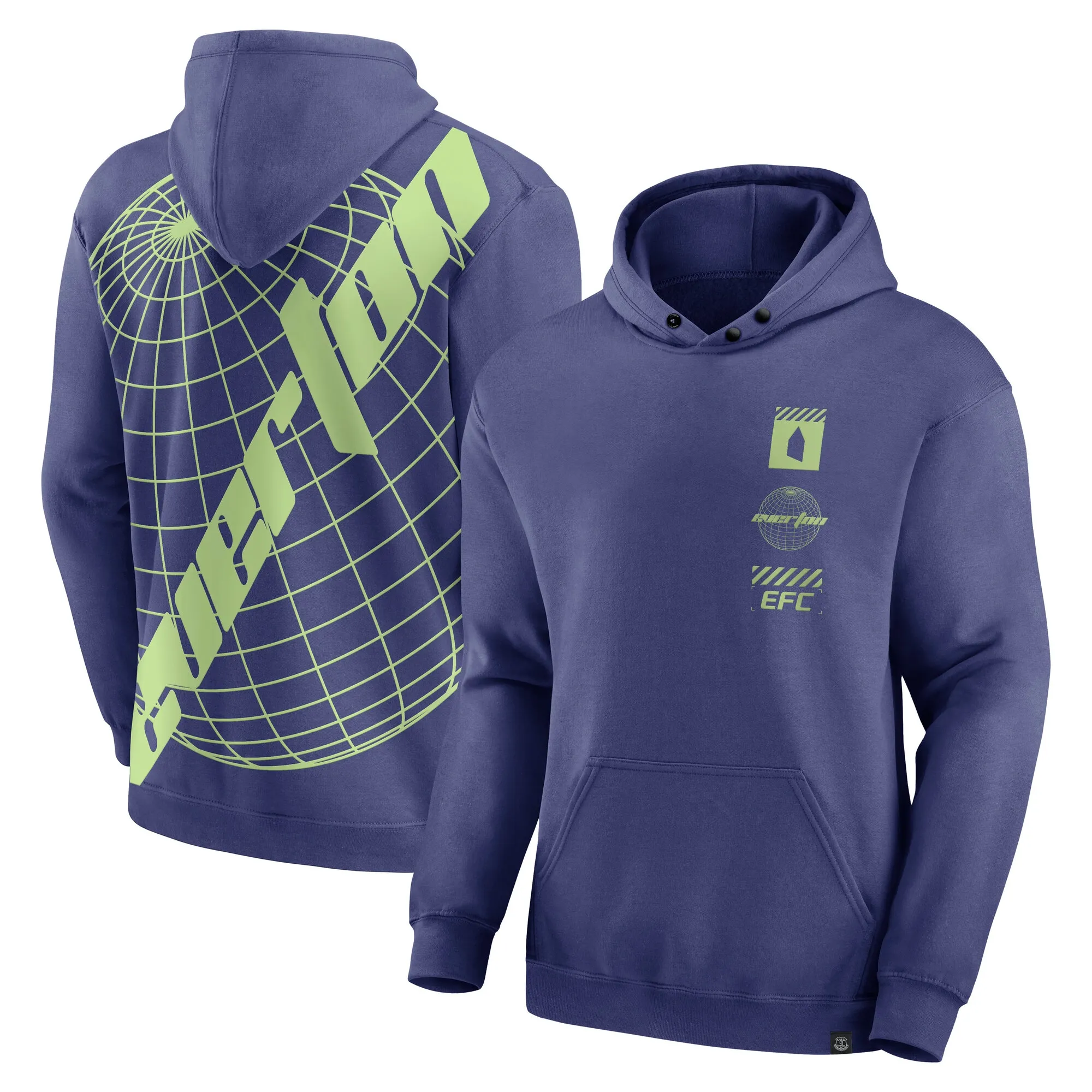 Everton Street Hoodie - Blue - Mens