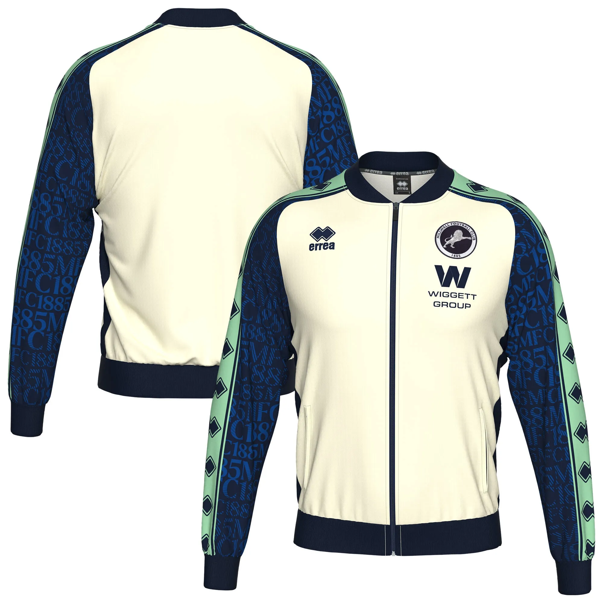 Millwall Errea Away Walkout Jacket - Ivory - Kids