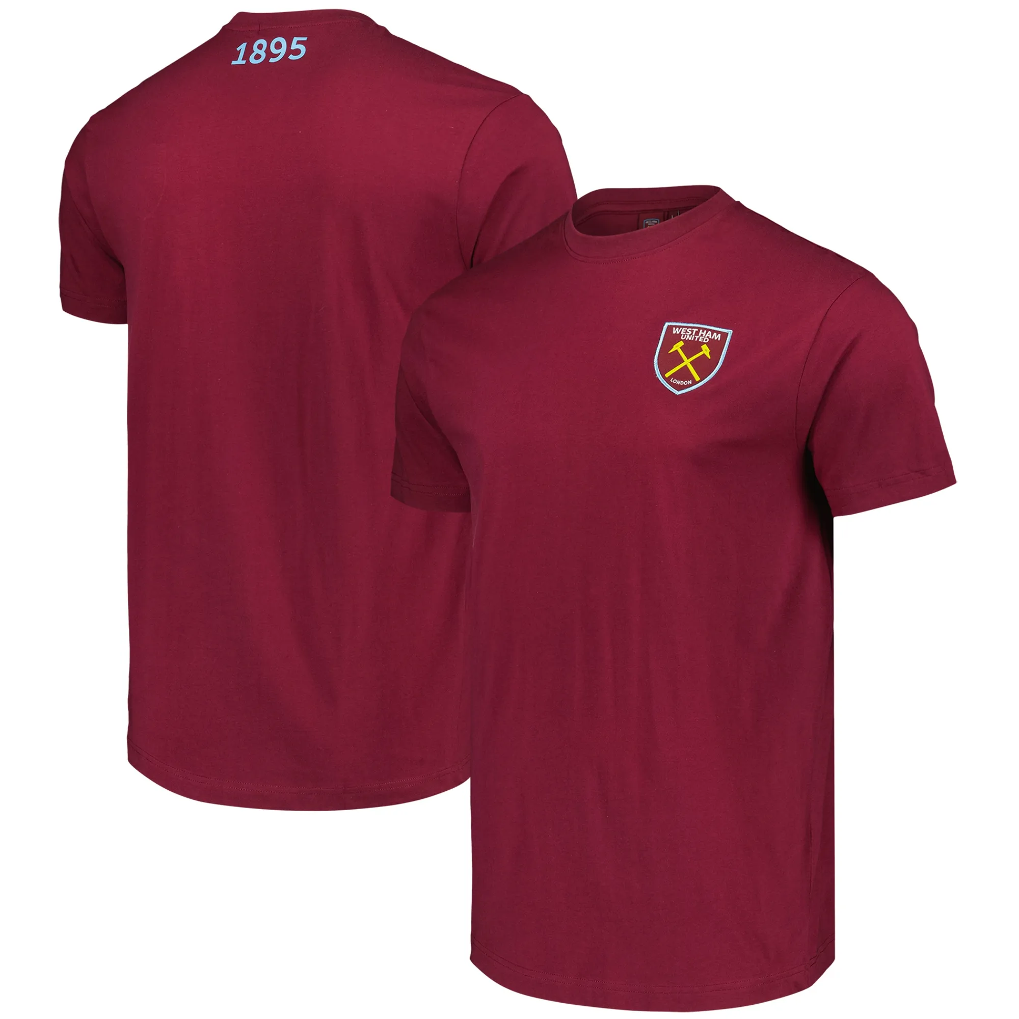 West Ham United Core Small Crest T-Shirt - Claret - Men's