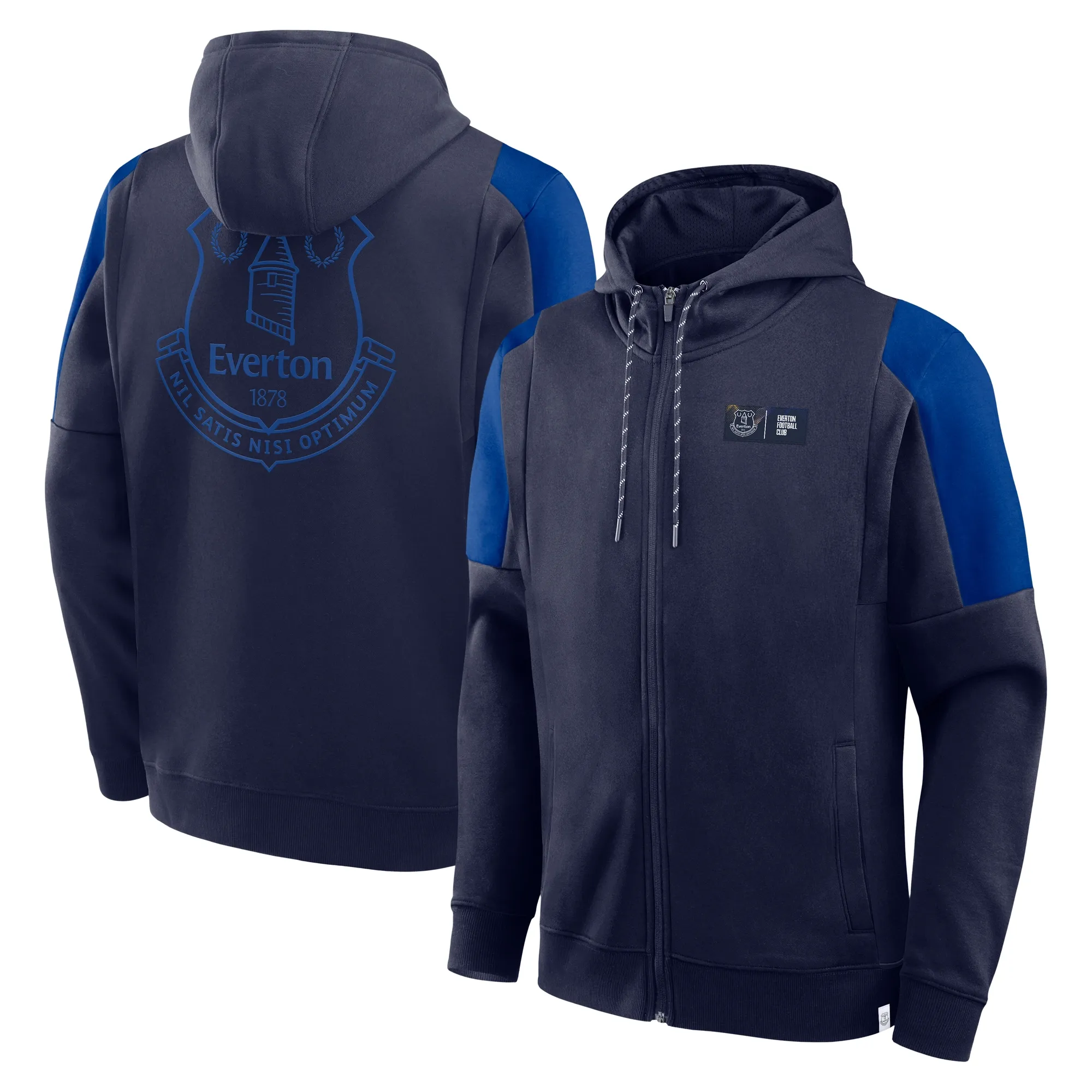 Everton Full Zip Hoodie - Maritime Blue - Mens