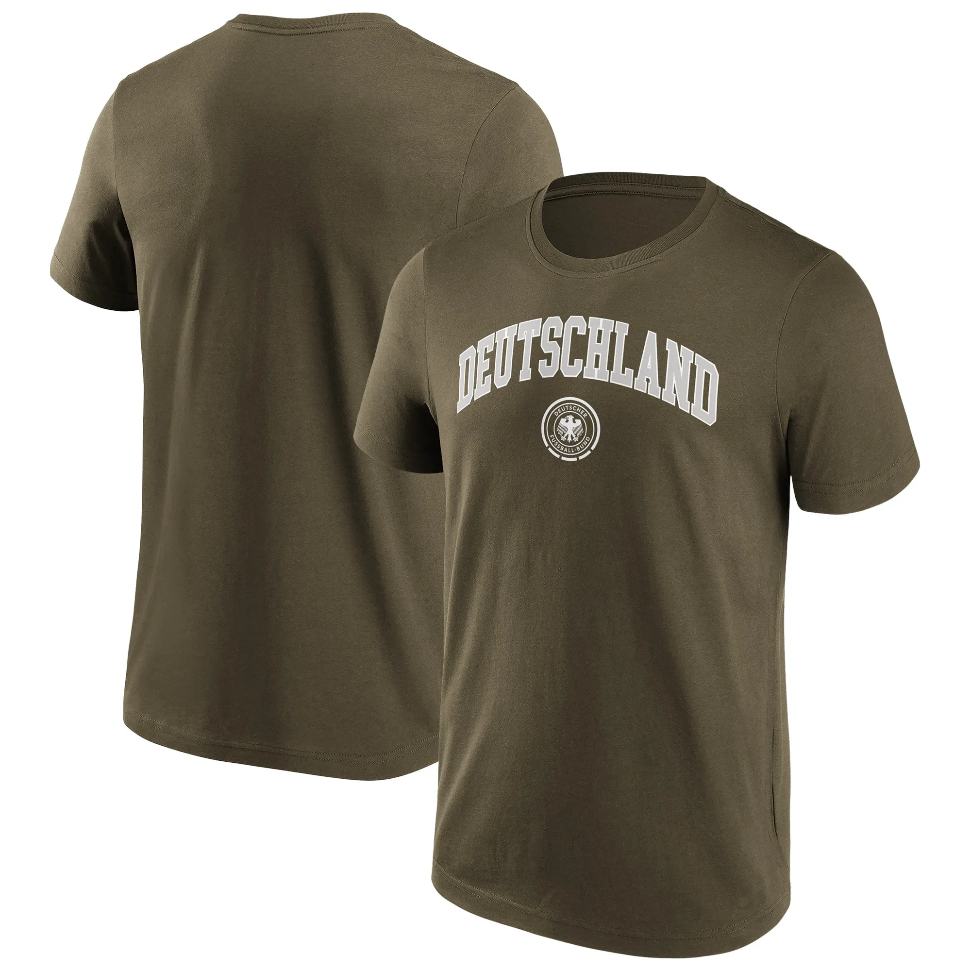 DFB Schoolyard Retro Graphic T-Shirt - Khaki - Mens