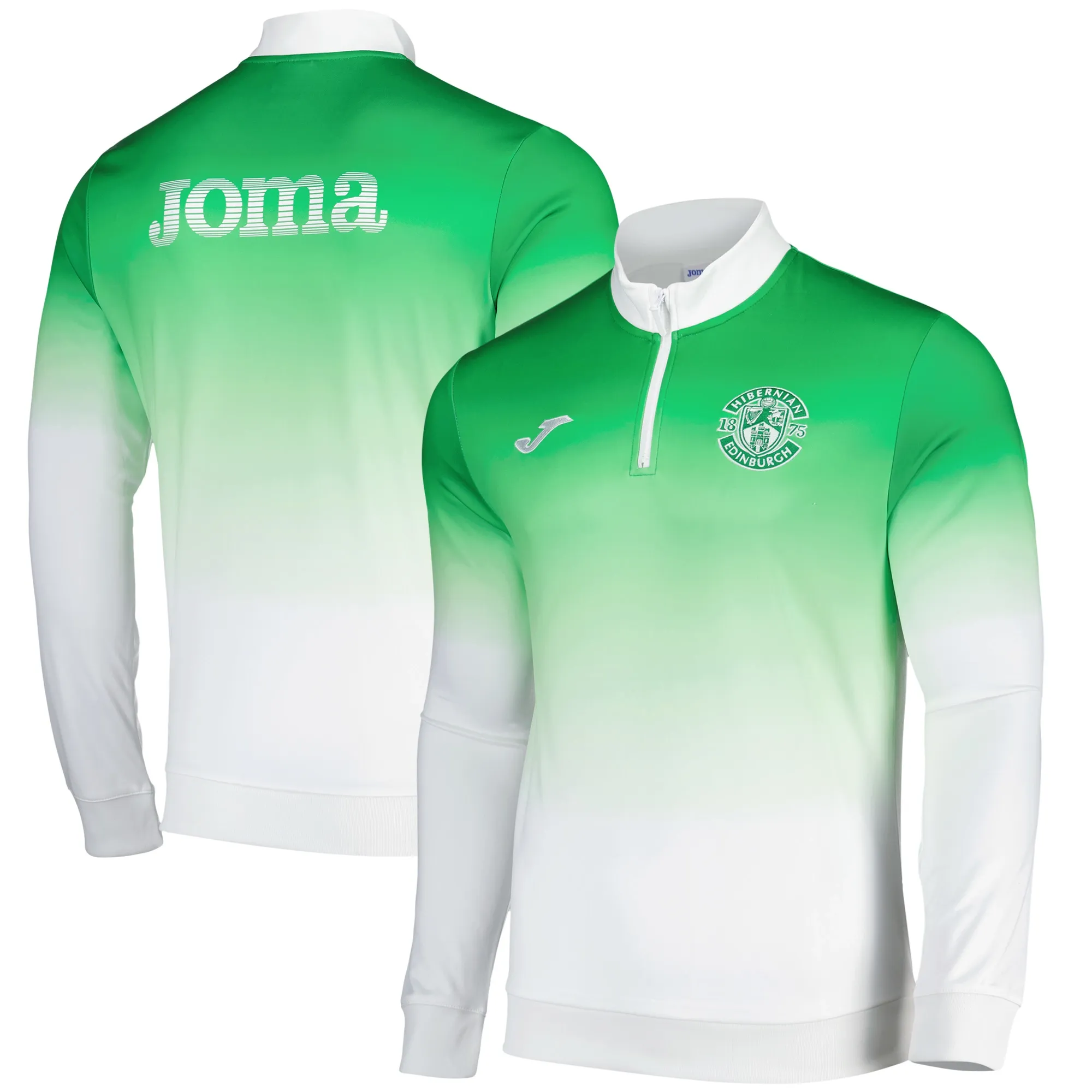 Hibernian Joma Home Pre Match Midlayer Top - Green/White