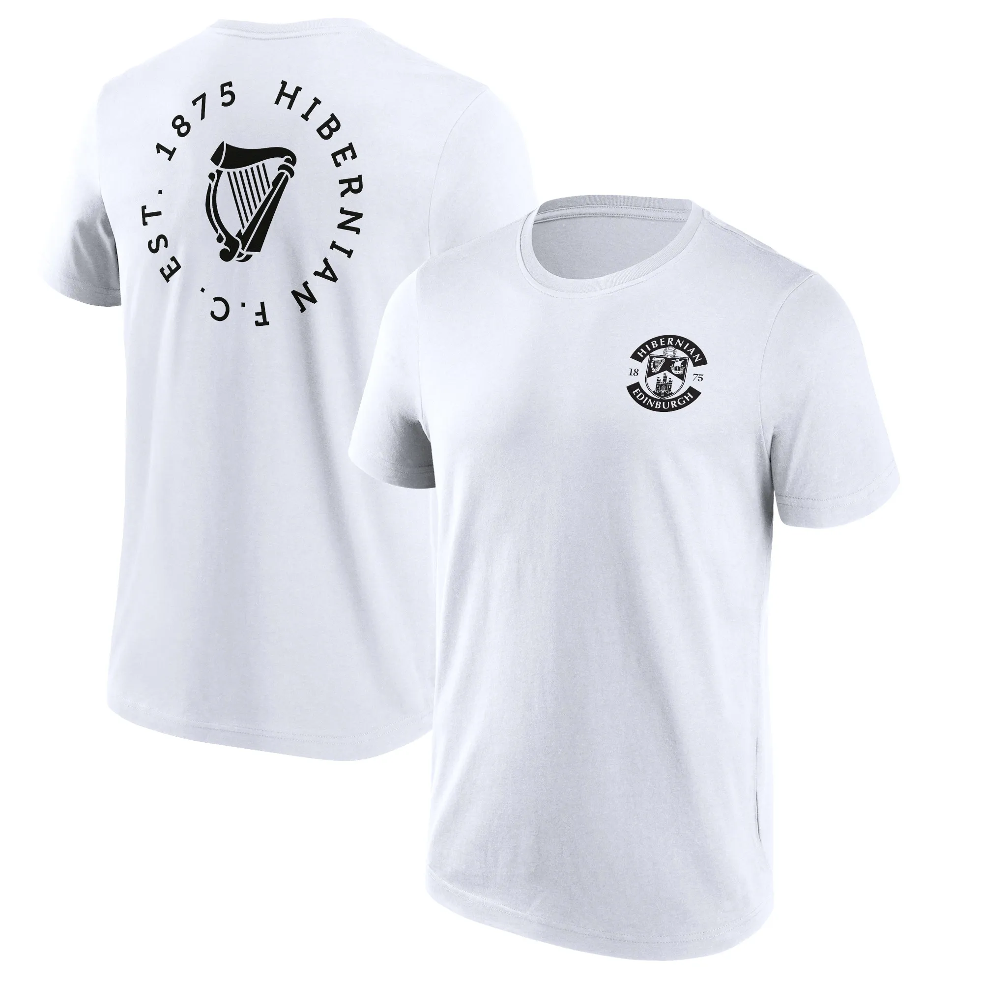 Hibernian Loop Graphic T-Shirt - White - Mens