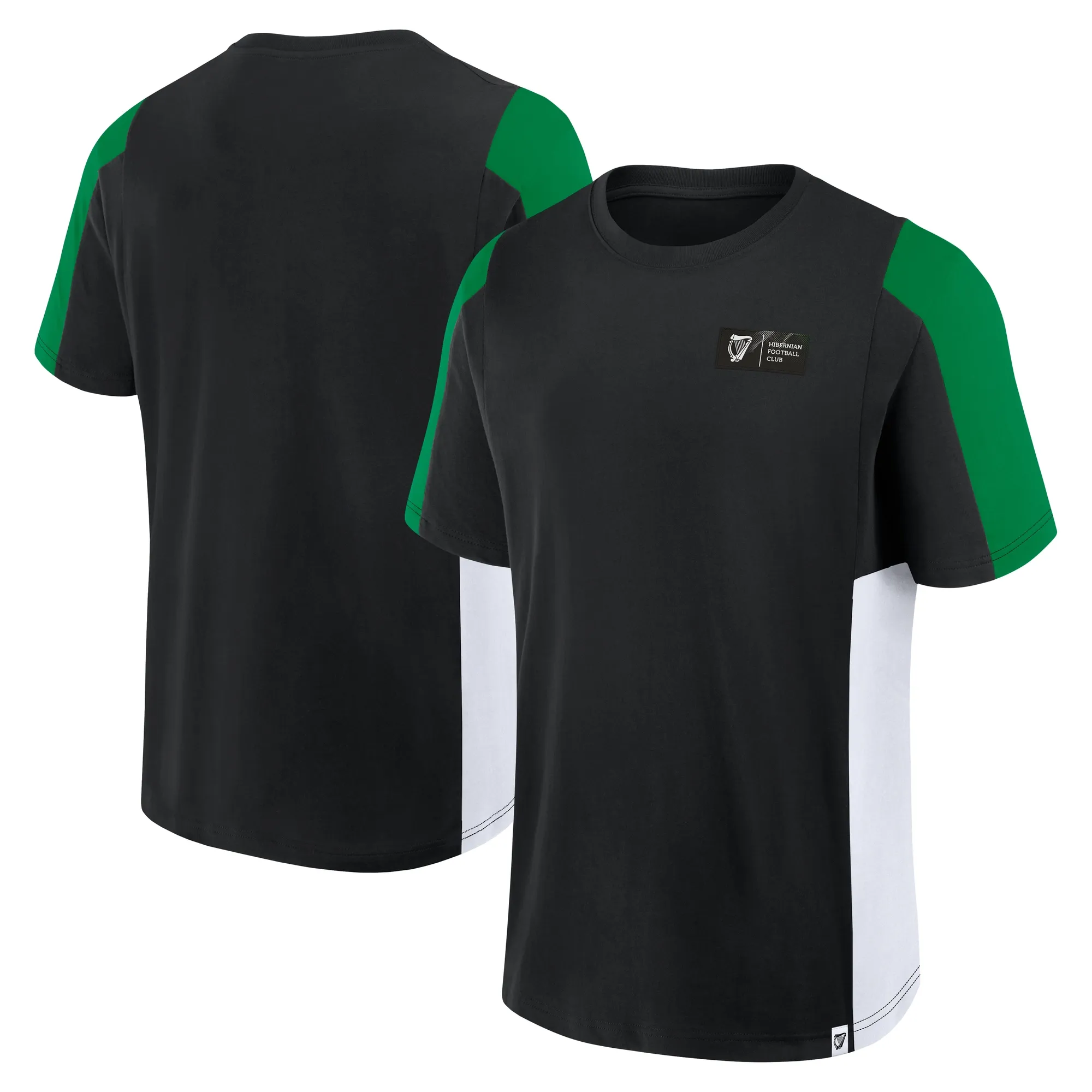 Hibernian T-Shirt - Black - Mens
