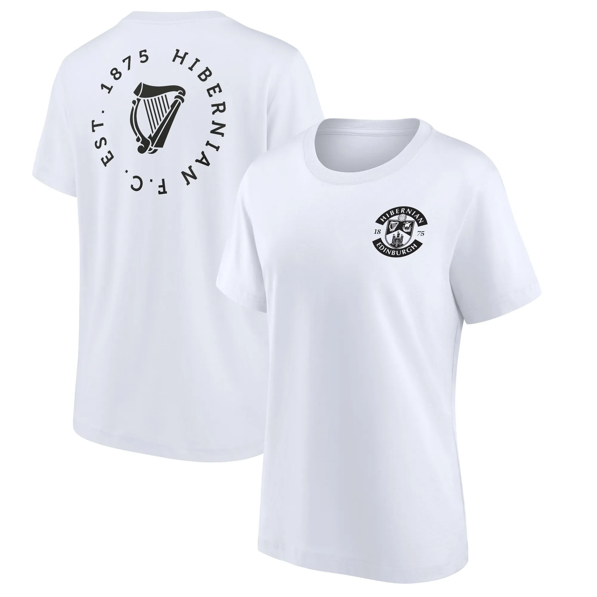 Hibernian Loop Graphic T-Shirt - White - Womens