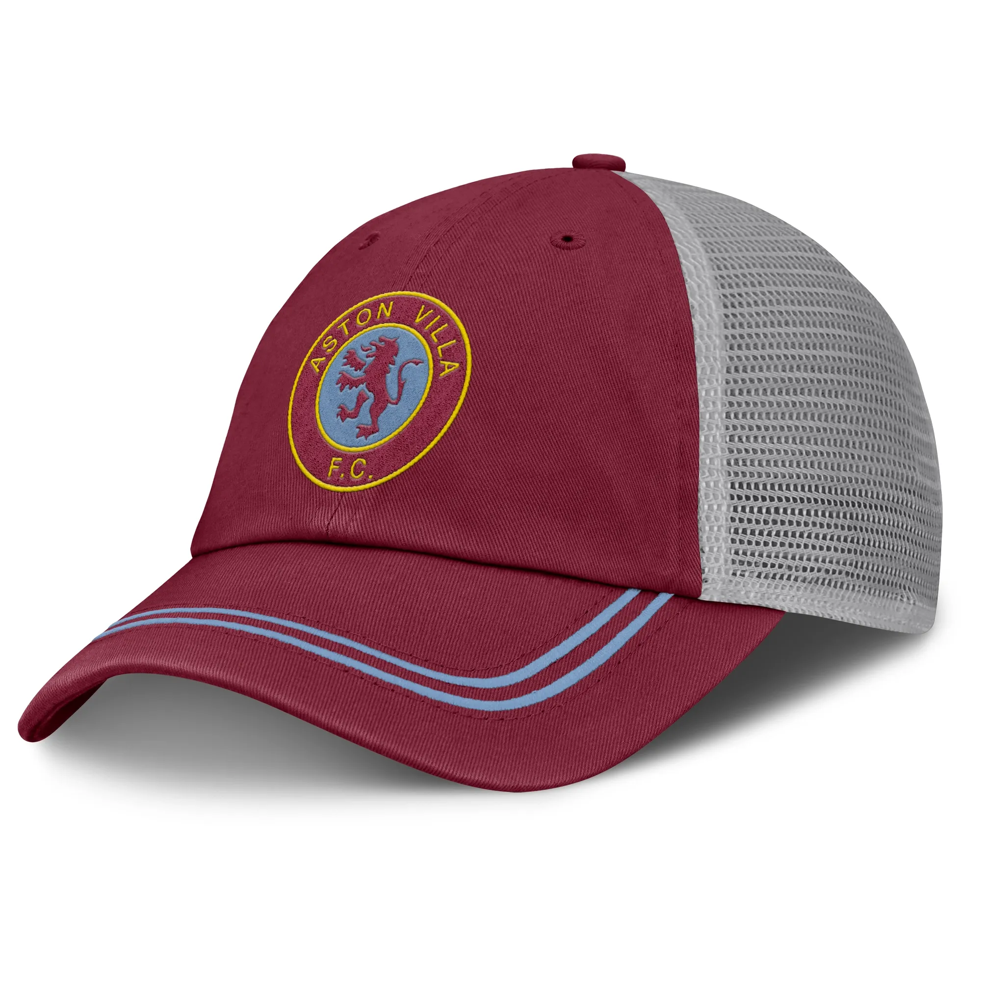 Aston Villa Advantage Unstructured Adjustable Meshback Cap - Dark Garnet/Alloy - Unisex
