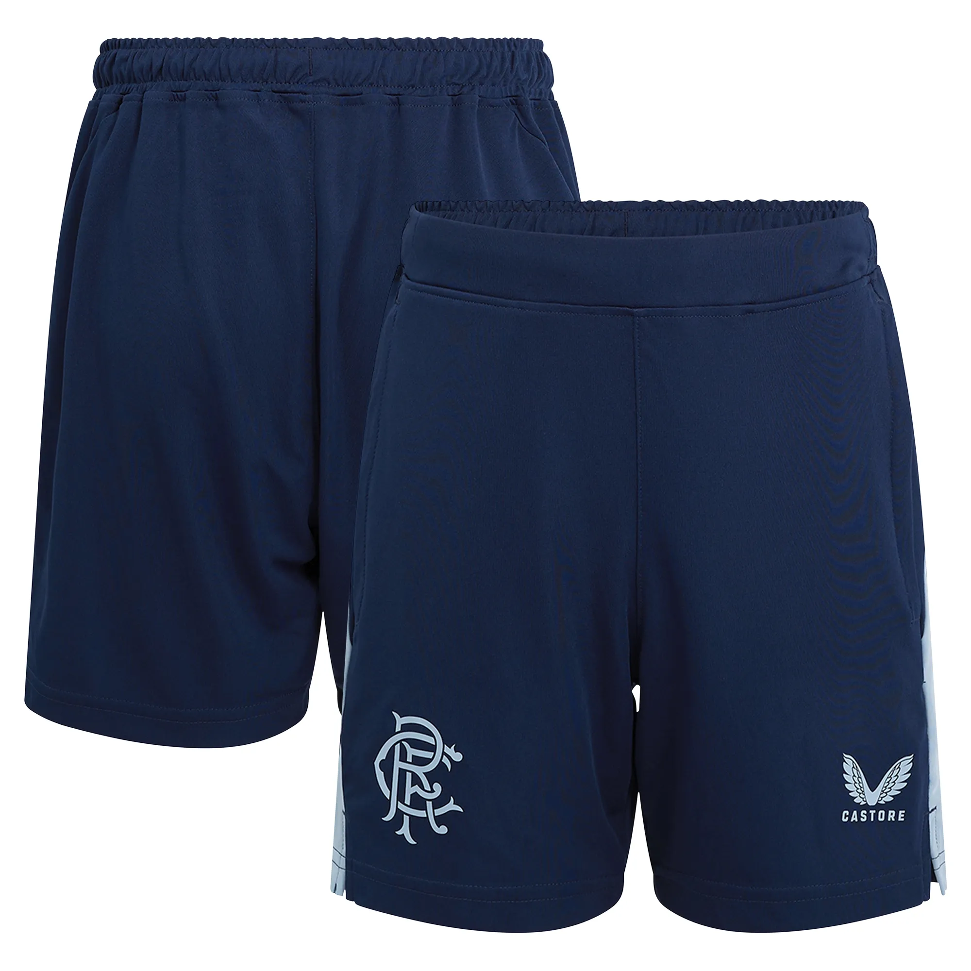 Glasgow Rangers Castore Players Training Shorts - Dark Blue - Kids