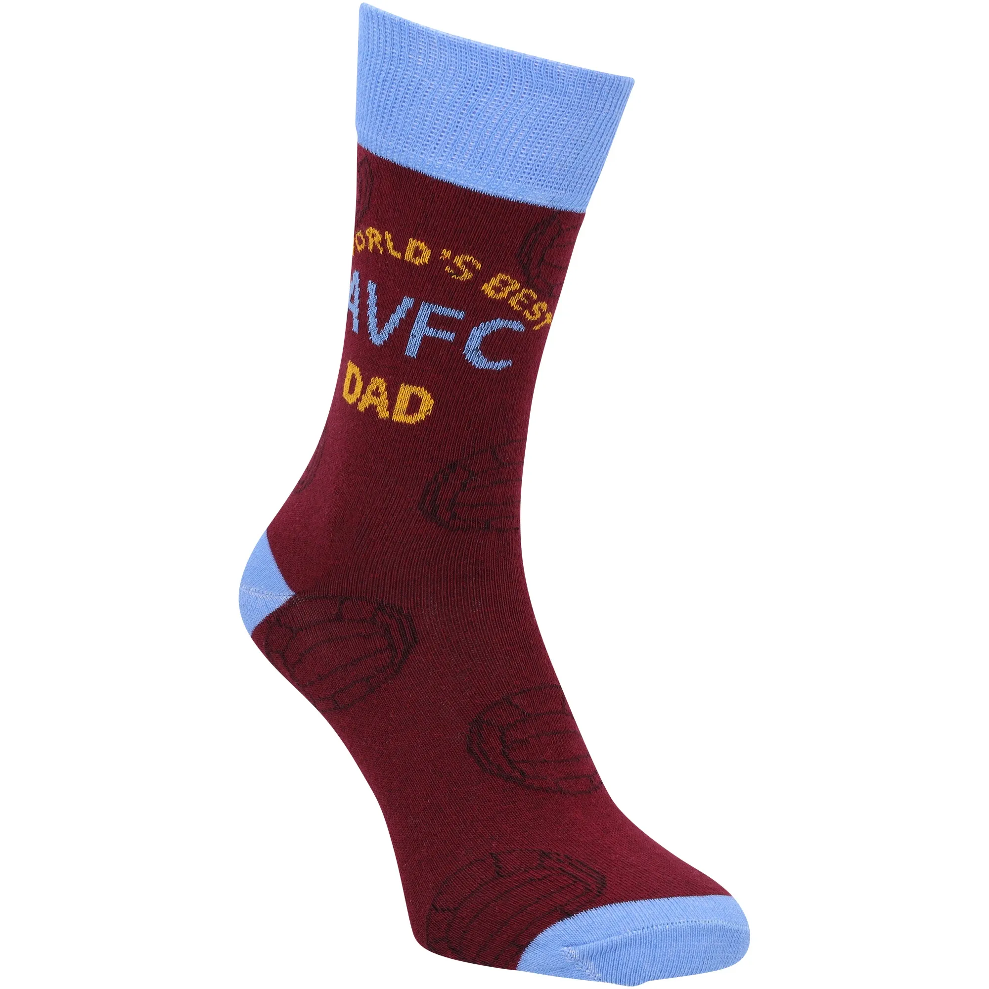 Aston Villa Dad Socks - Claret - Adults