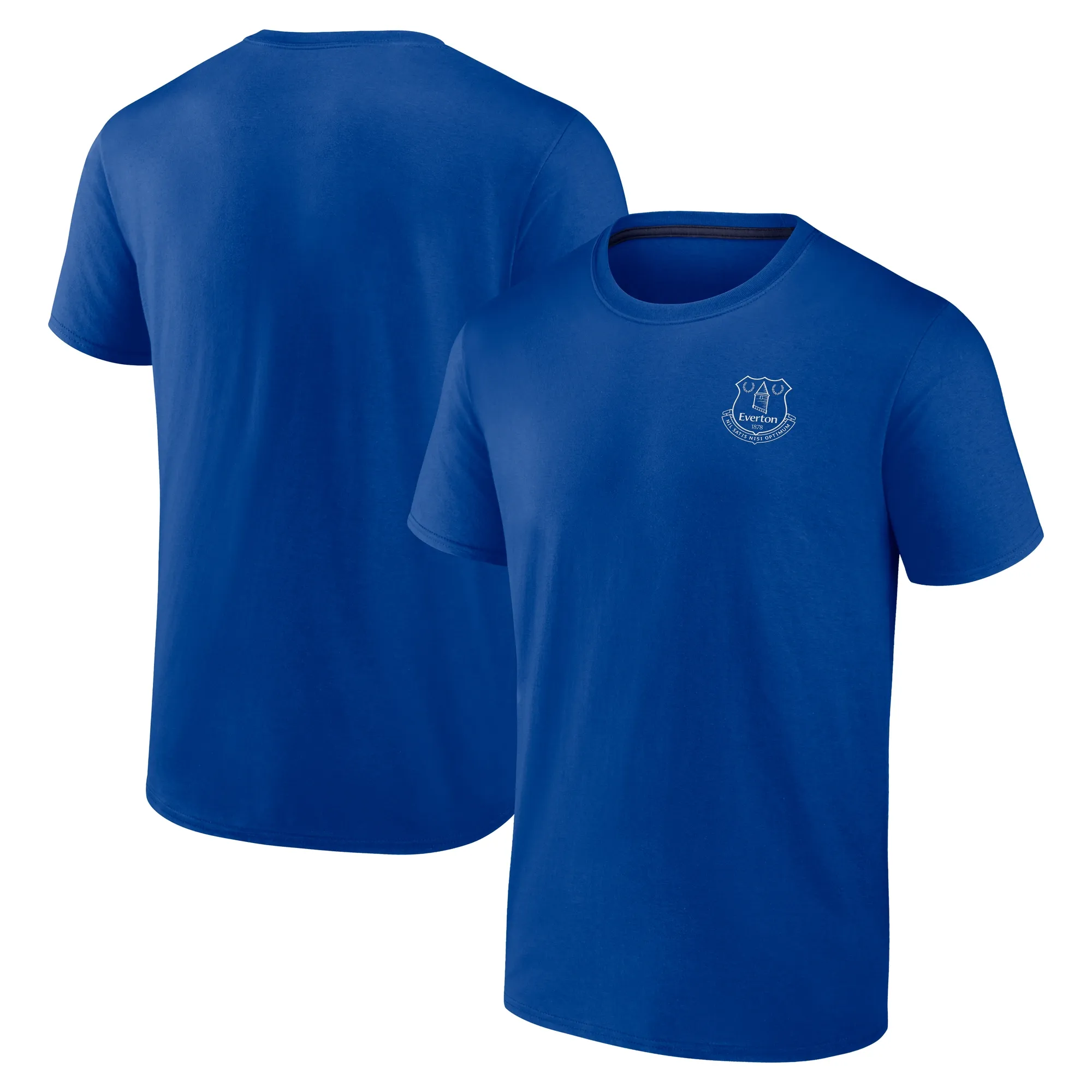 Everton Essentials Small Crest T-Shirt - Blue Chip - Mens