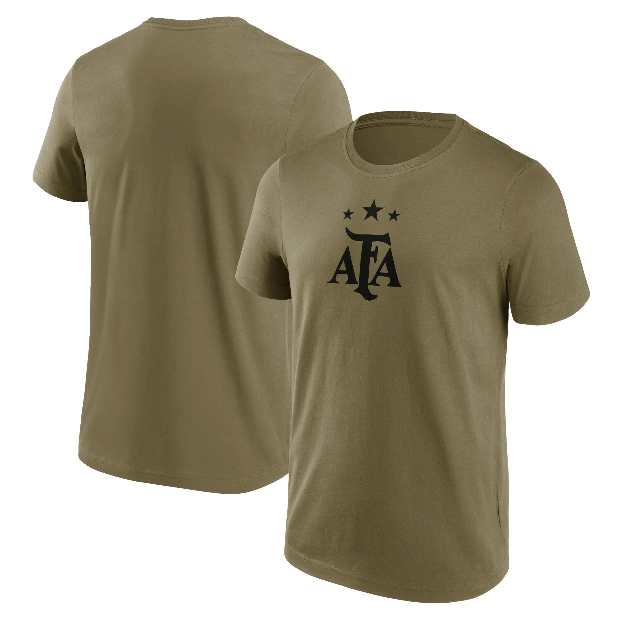 Argentina Mono Logo Graphic T-Shirt - Khaki - Mens