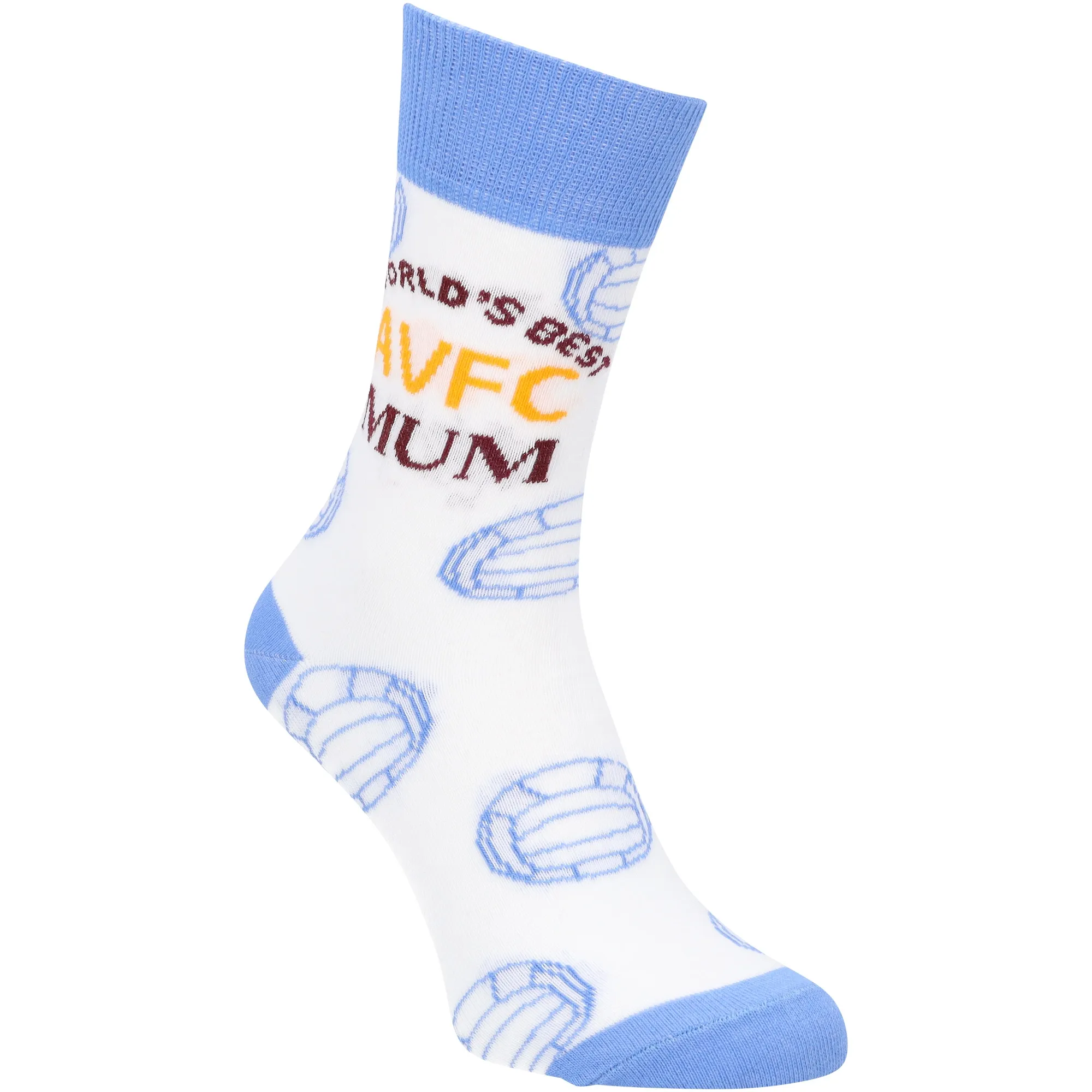 Aston Villa Mum Socks - White - Adults