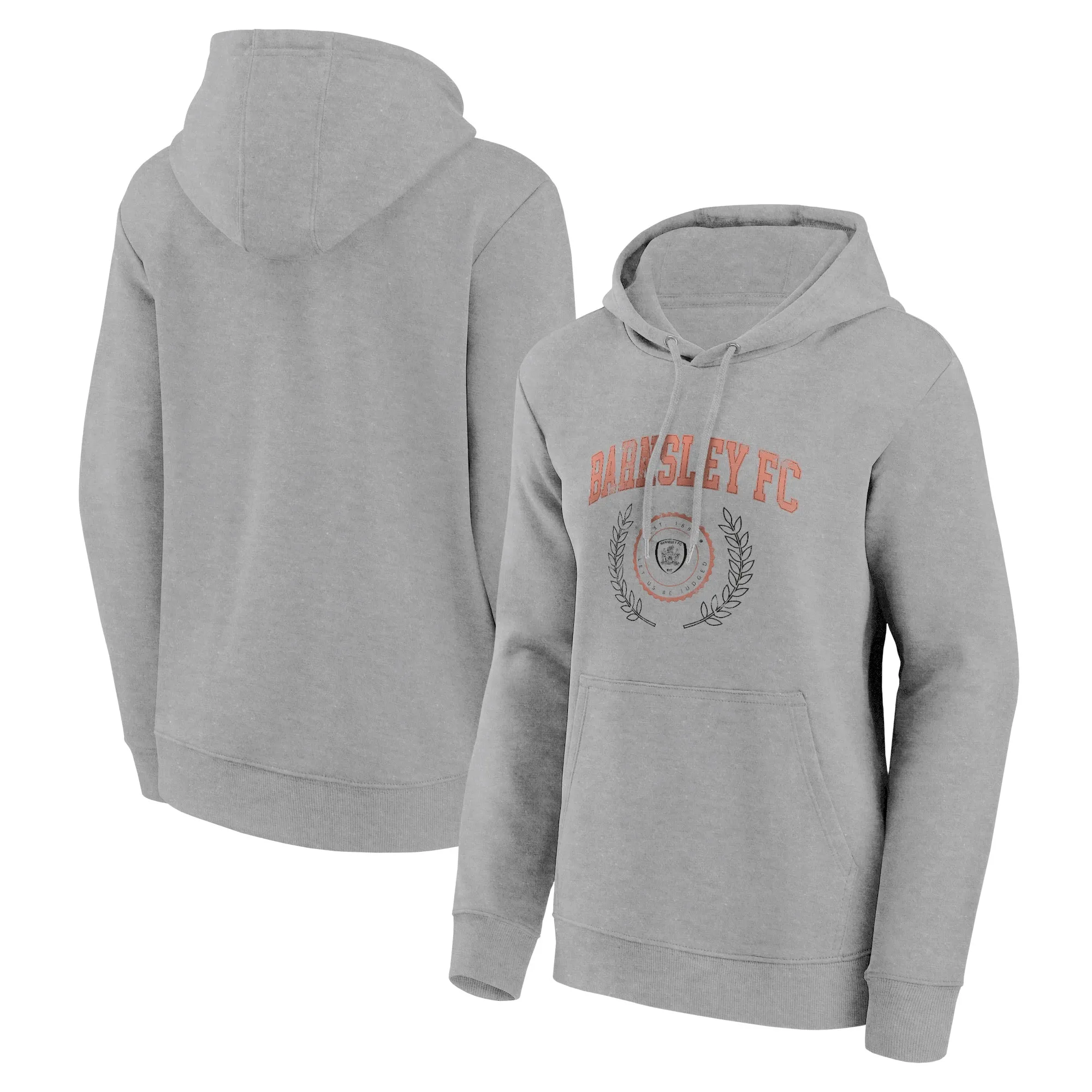 Barnsley Rebel Academia Graphic Hoodie - Sports Grey - Womens