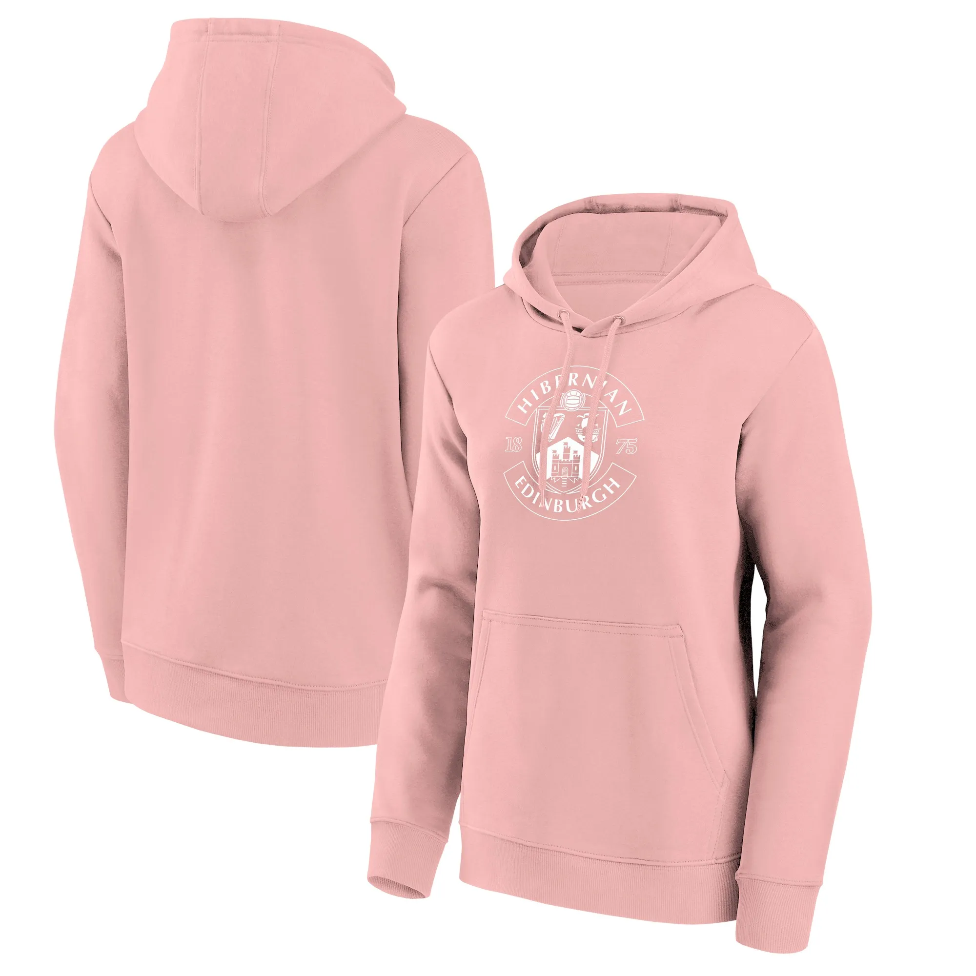 Hibernian Mono Logo Graphic Hoodie - Pink - Womens