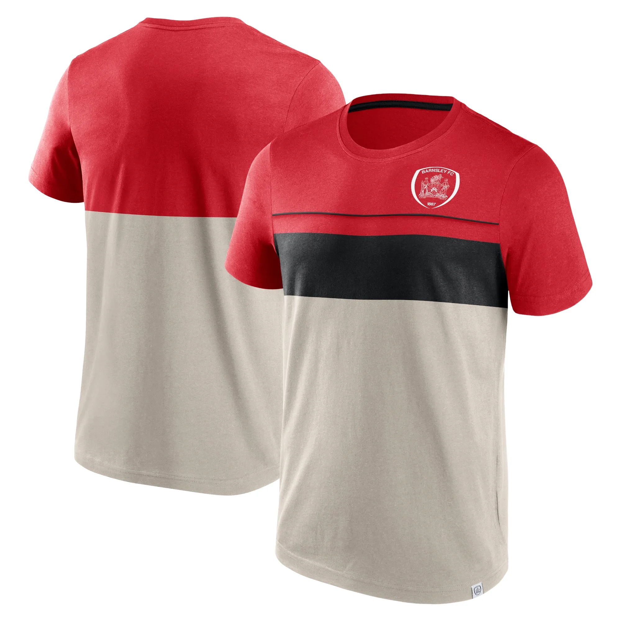 Barnsley Fundamentals Panel T-Shirt - Silver Lining - Mens