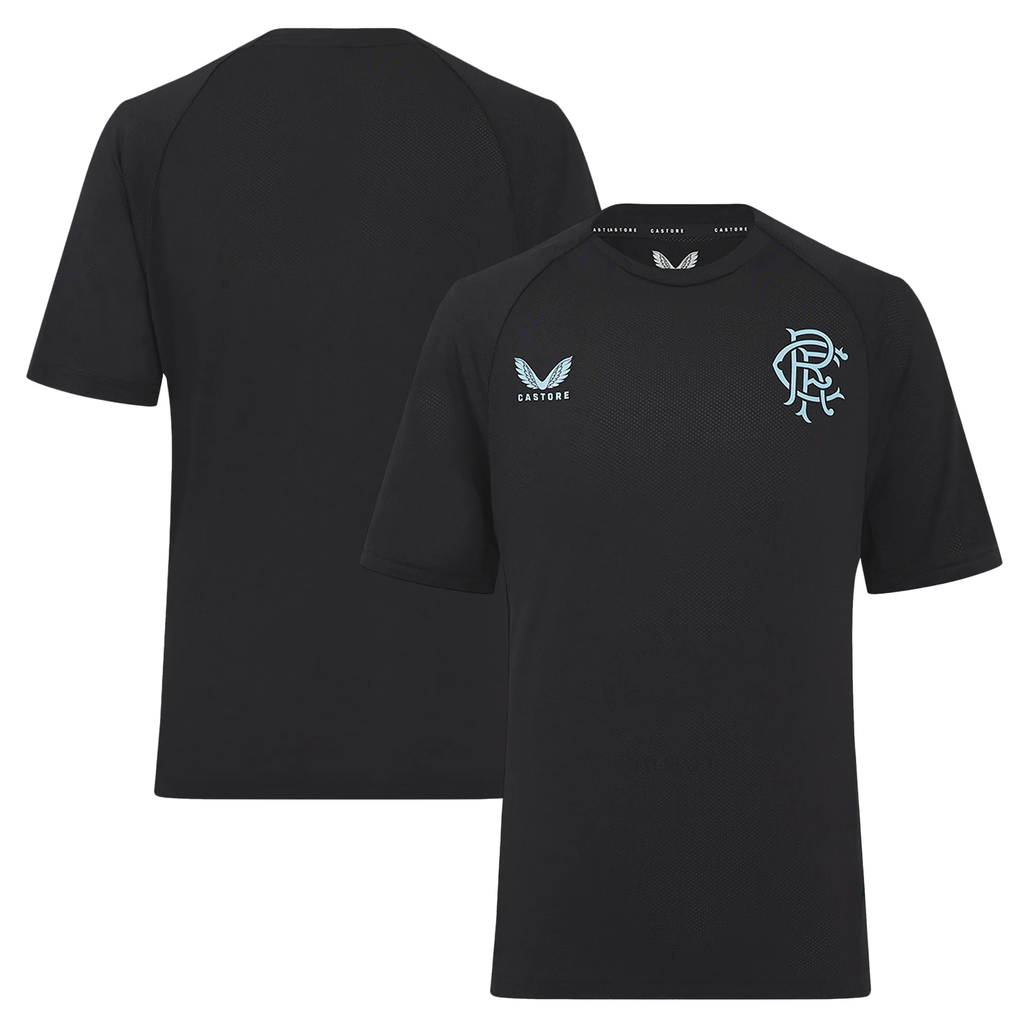 Glasgow Rangers Castore Coaches Training T-Shirt - Black - Kids