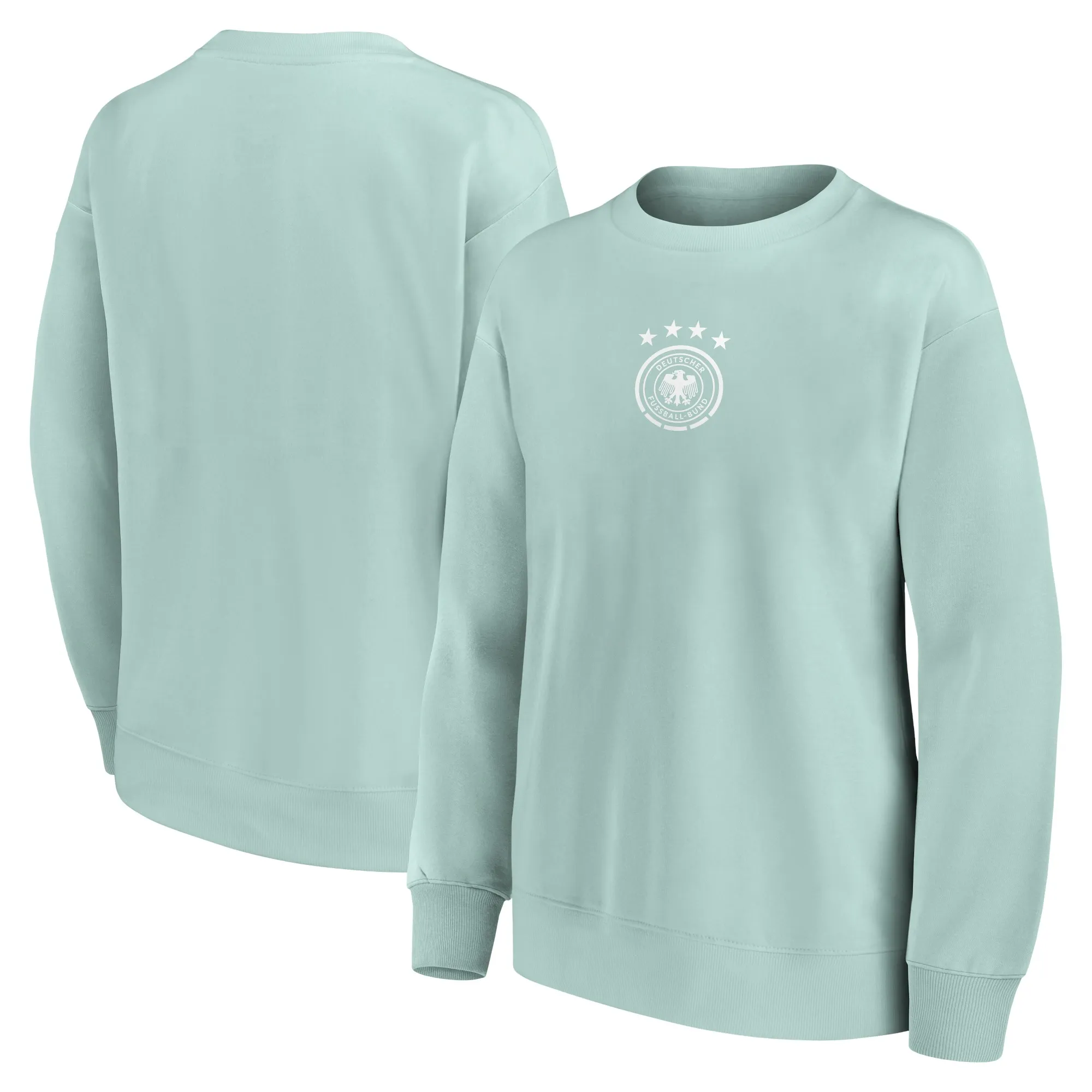 DFB Fashion Mono Graphic Oversized Crew Sweatshirt - Surf Spray - Womens