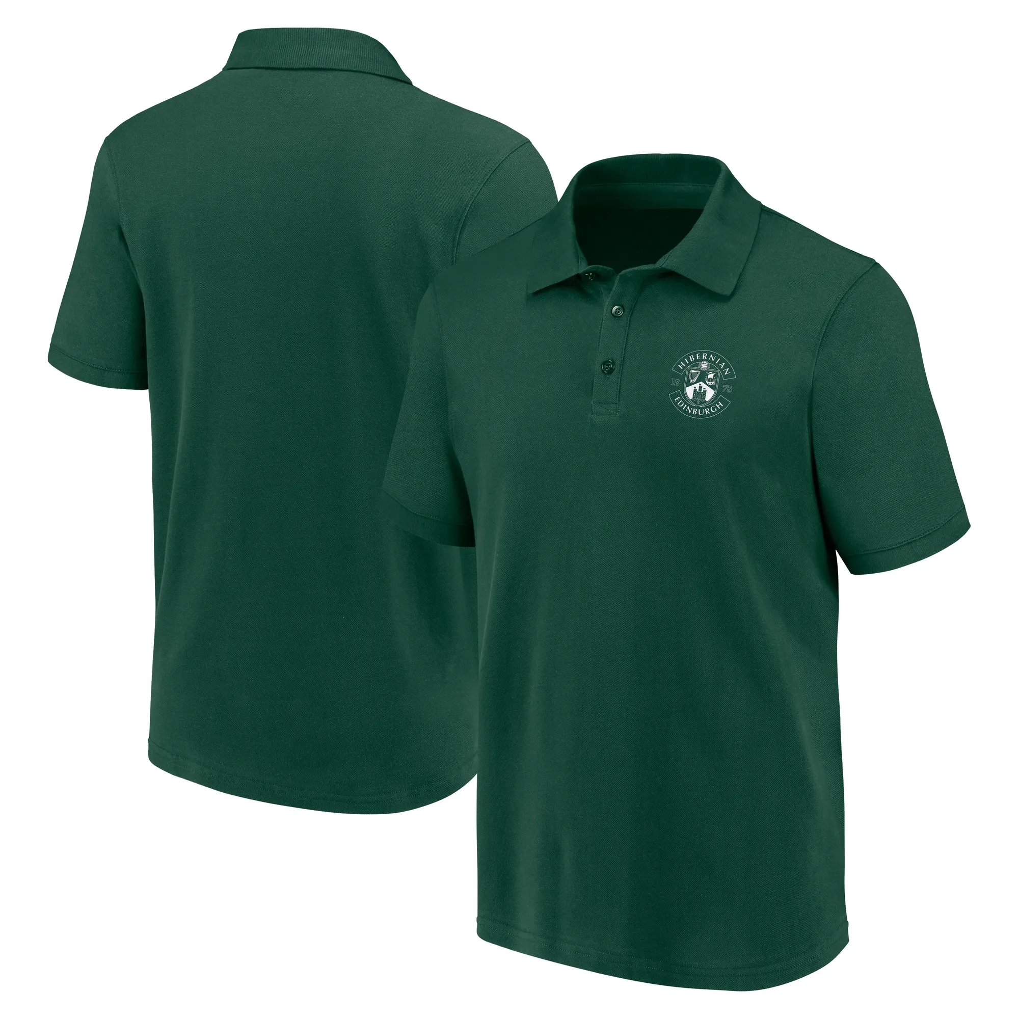 Hibernian Essentials Polo Shirt - Dark Green - Mens