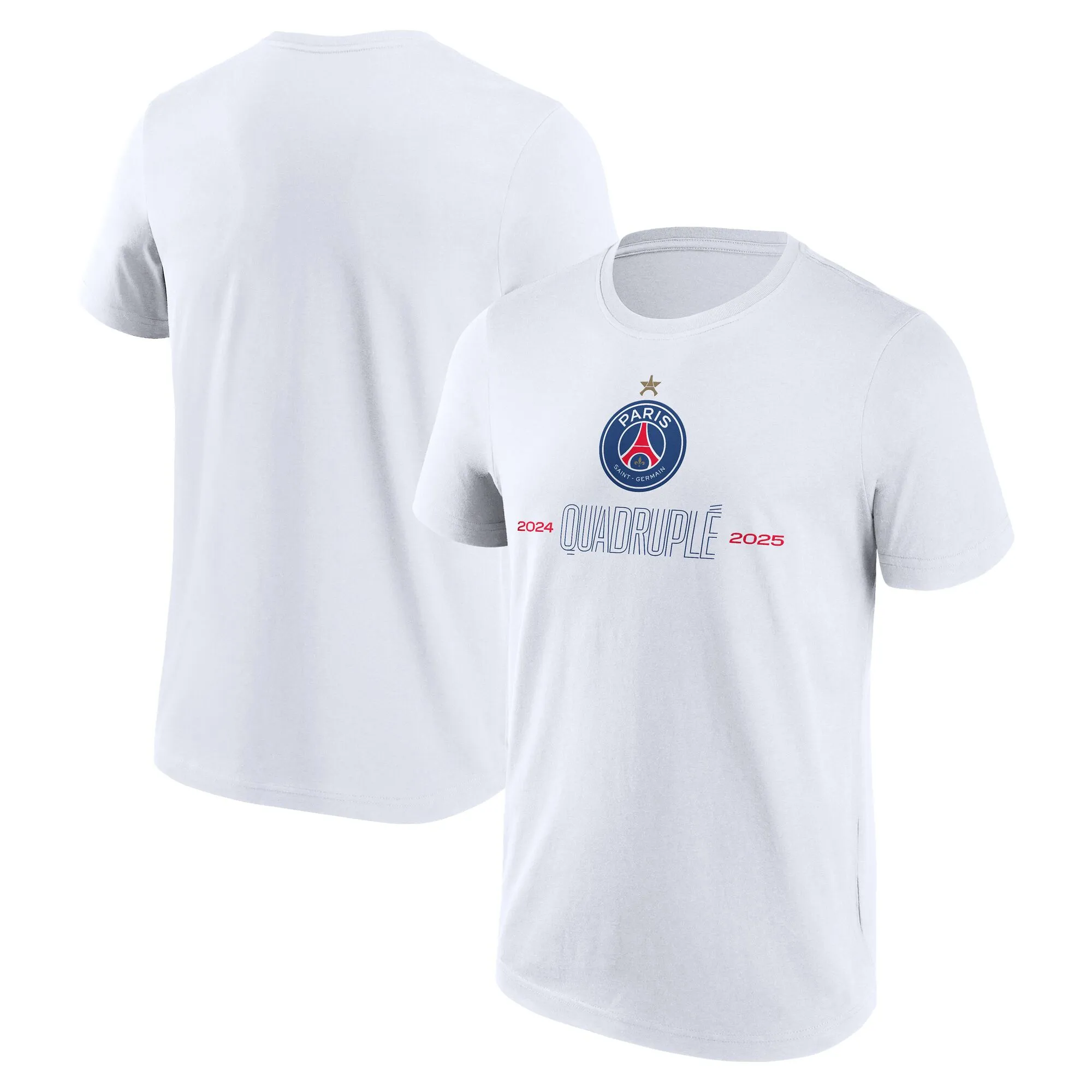 PSG Quadruple Graphic T-Shirt - White