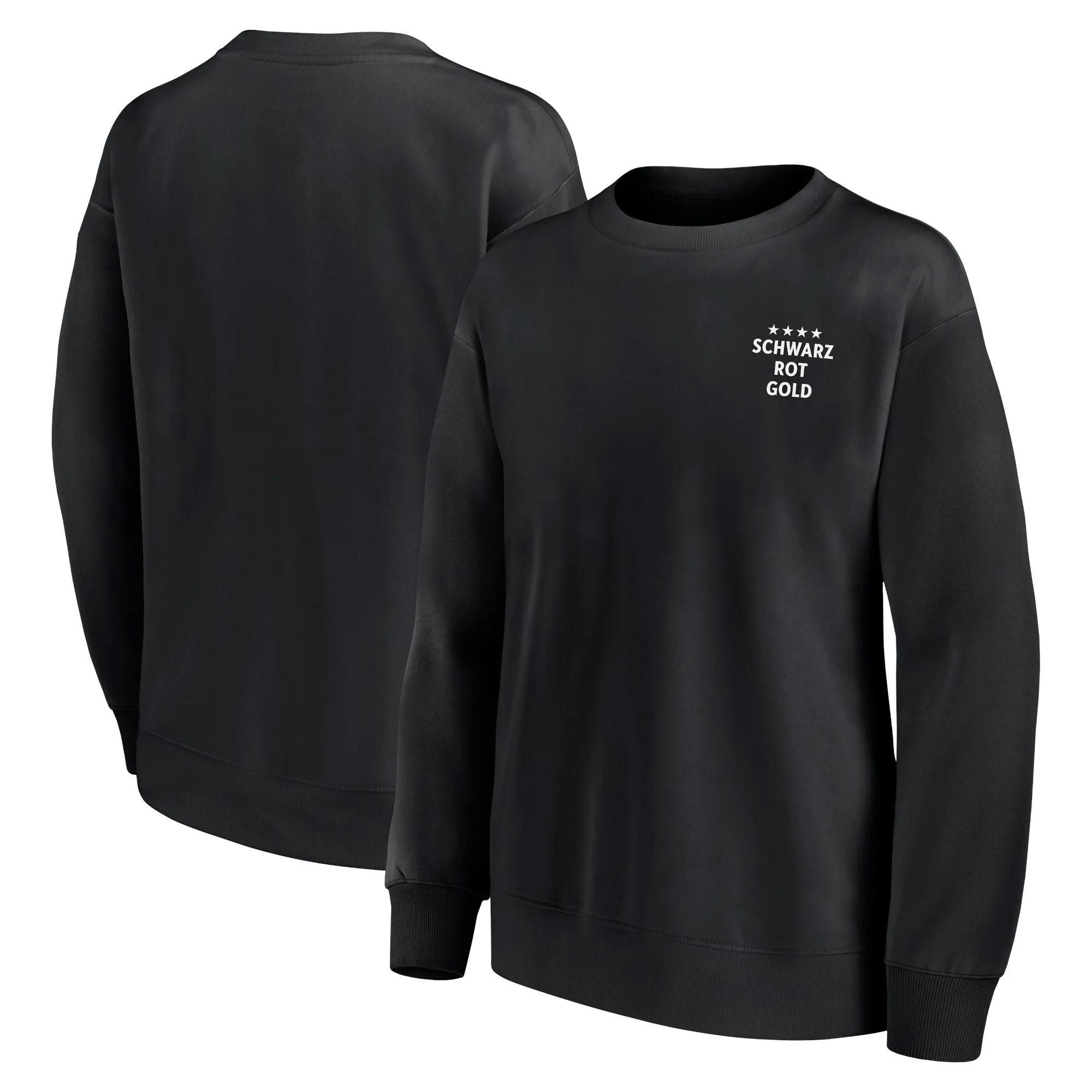 DFB End Credits Graphic Oversized Crew Sweatshirt - Black - Womens