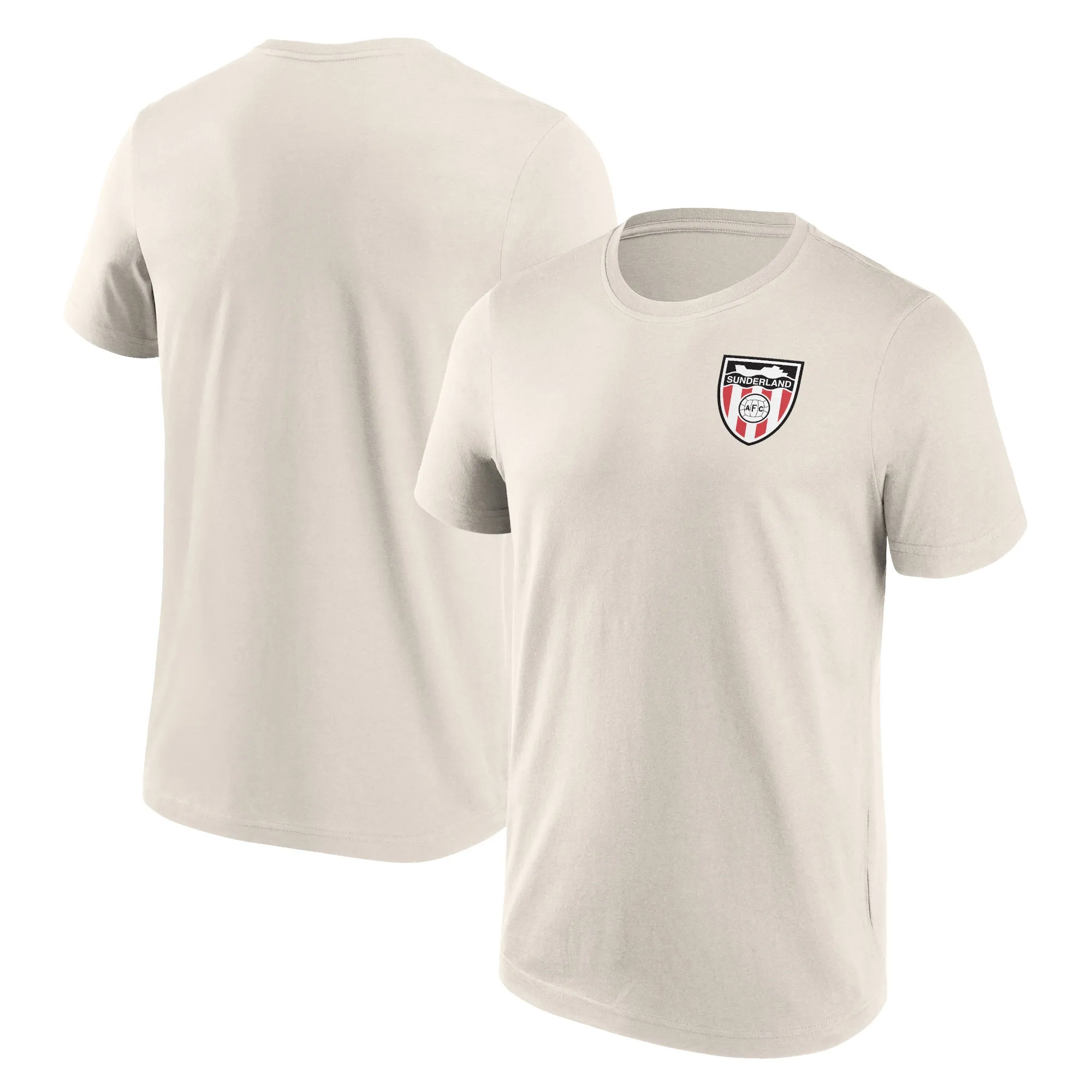 Sunderland Retro Ship Crest Graphic T-Shirt - Off White - Mens