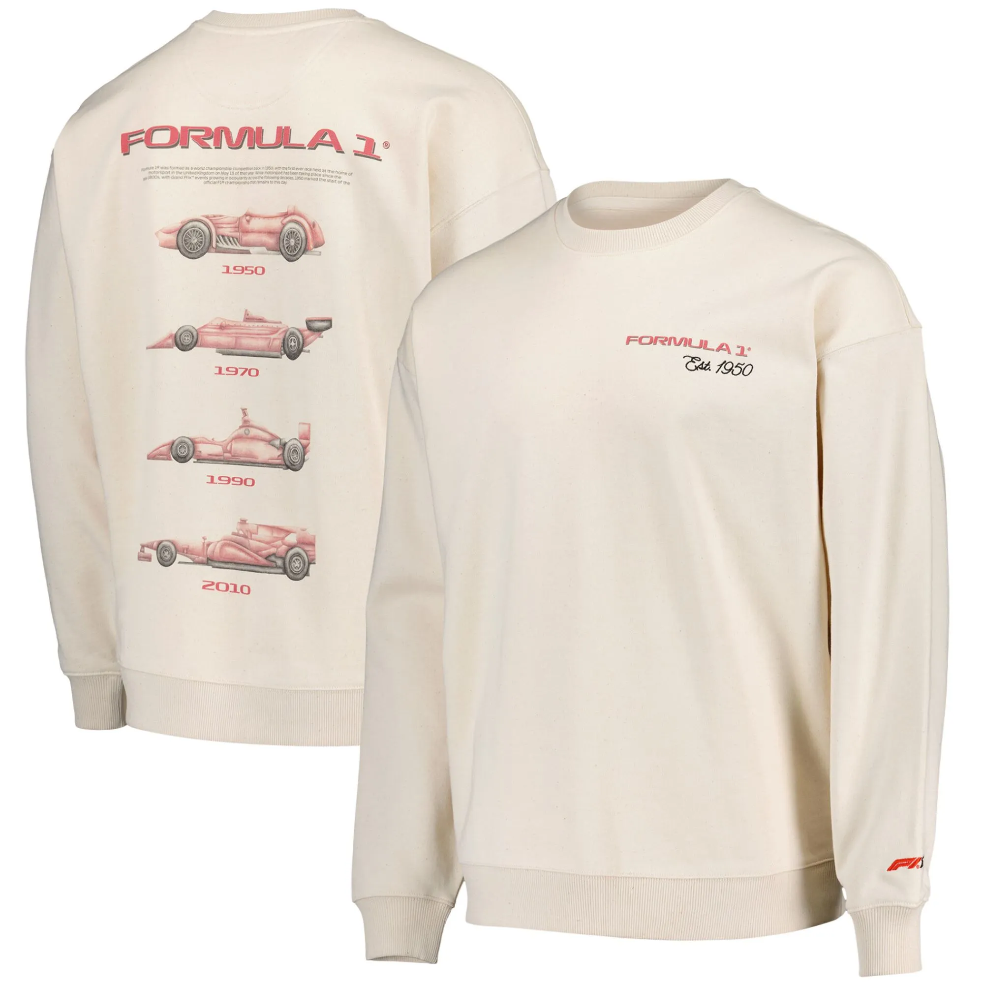 Formula 1 75 History Of Cars Graphic Sweatshirt - Unisex