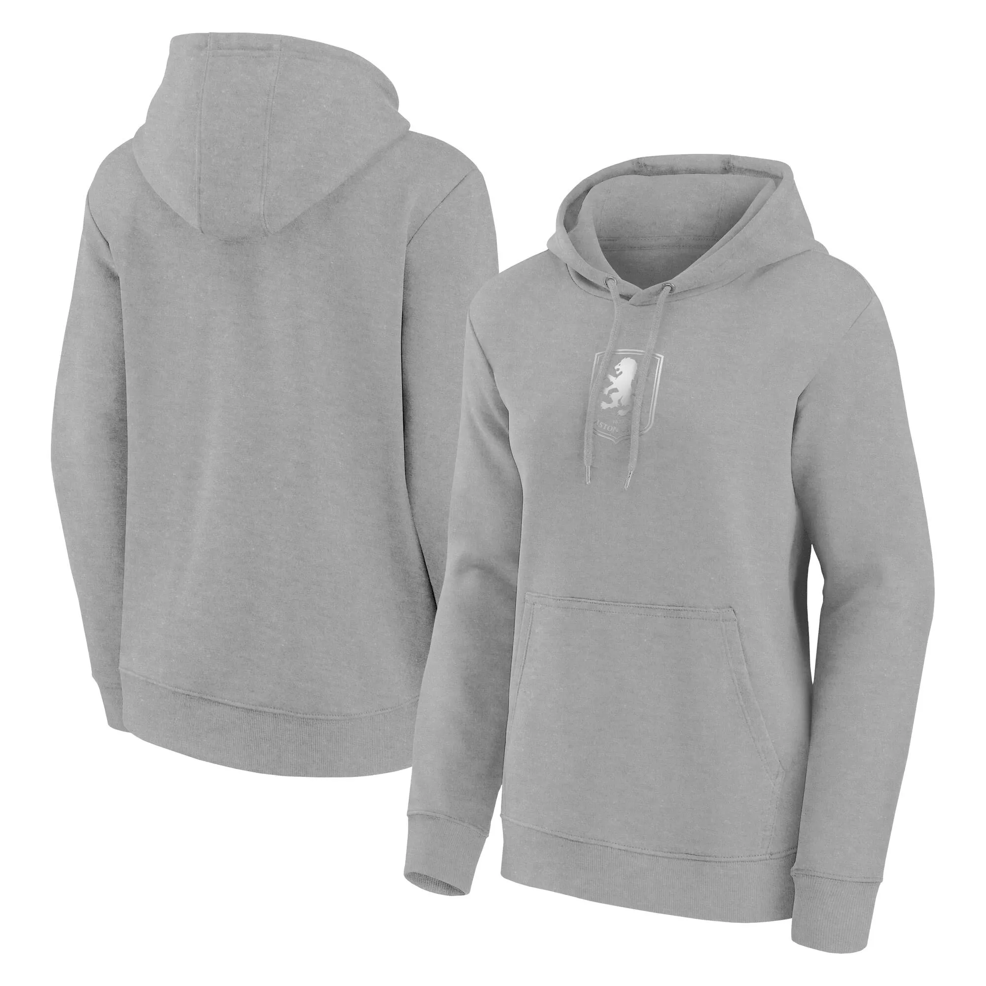 Aston Villa Mono Logo Graphic Hoodie - Sports Grey - Womens